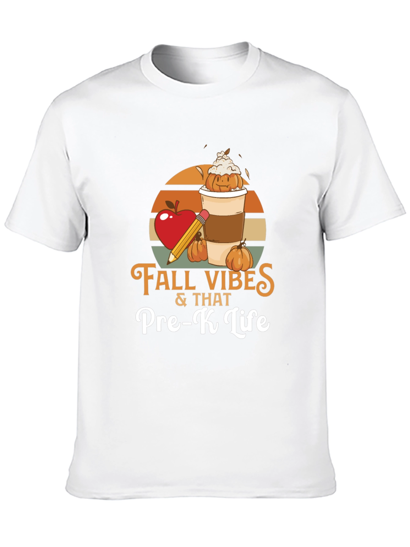 Fall Vibes Pre-K Teacher Shirt - Autumn School Tee
