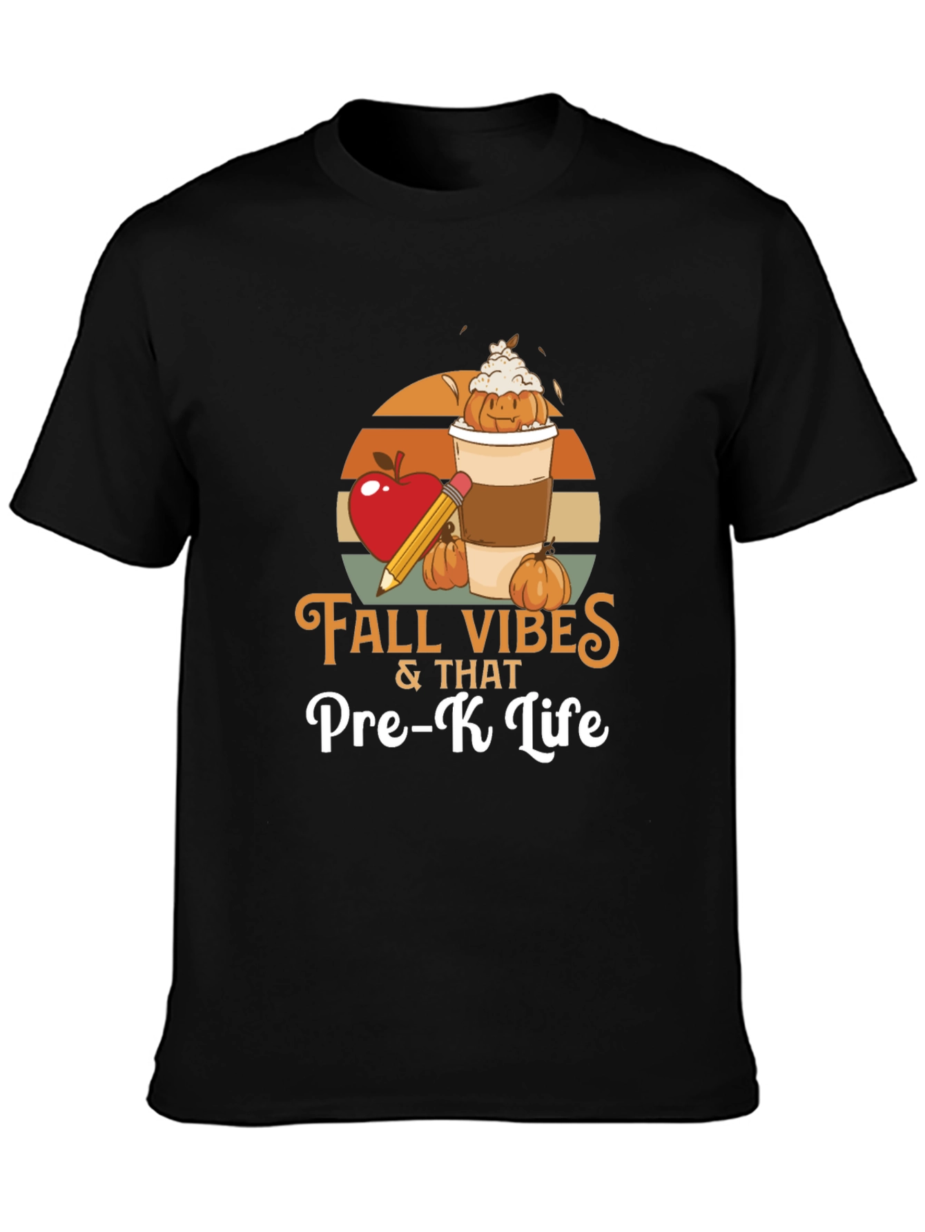 Fall Vibes Pre-K Teacher Shirt - Autumn School Tee