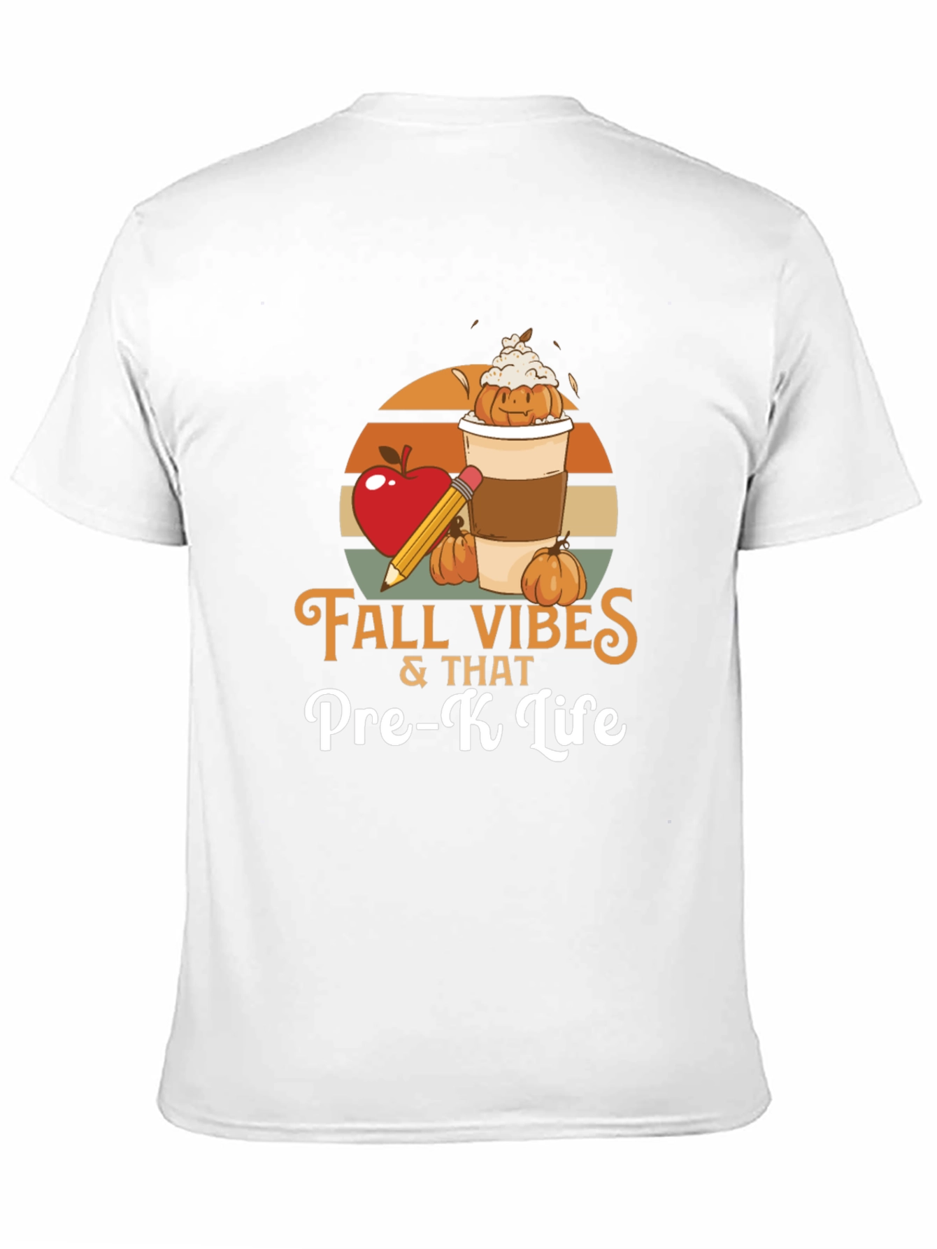 Fall Vibes Pre-K Teacher Shirt - Autumn School Tee