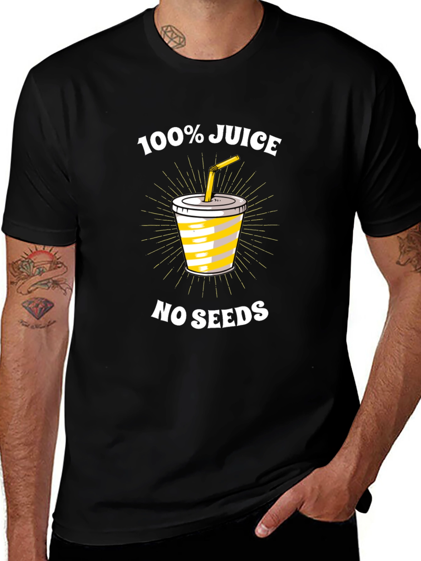 100% Juice No Seeds Graphic Tee