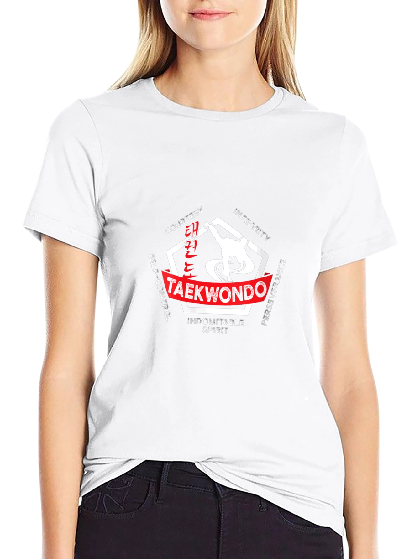 Taekwondo Martial Arts T-Shirt Black