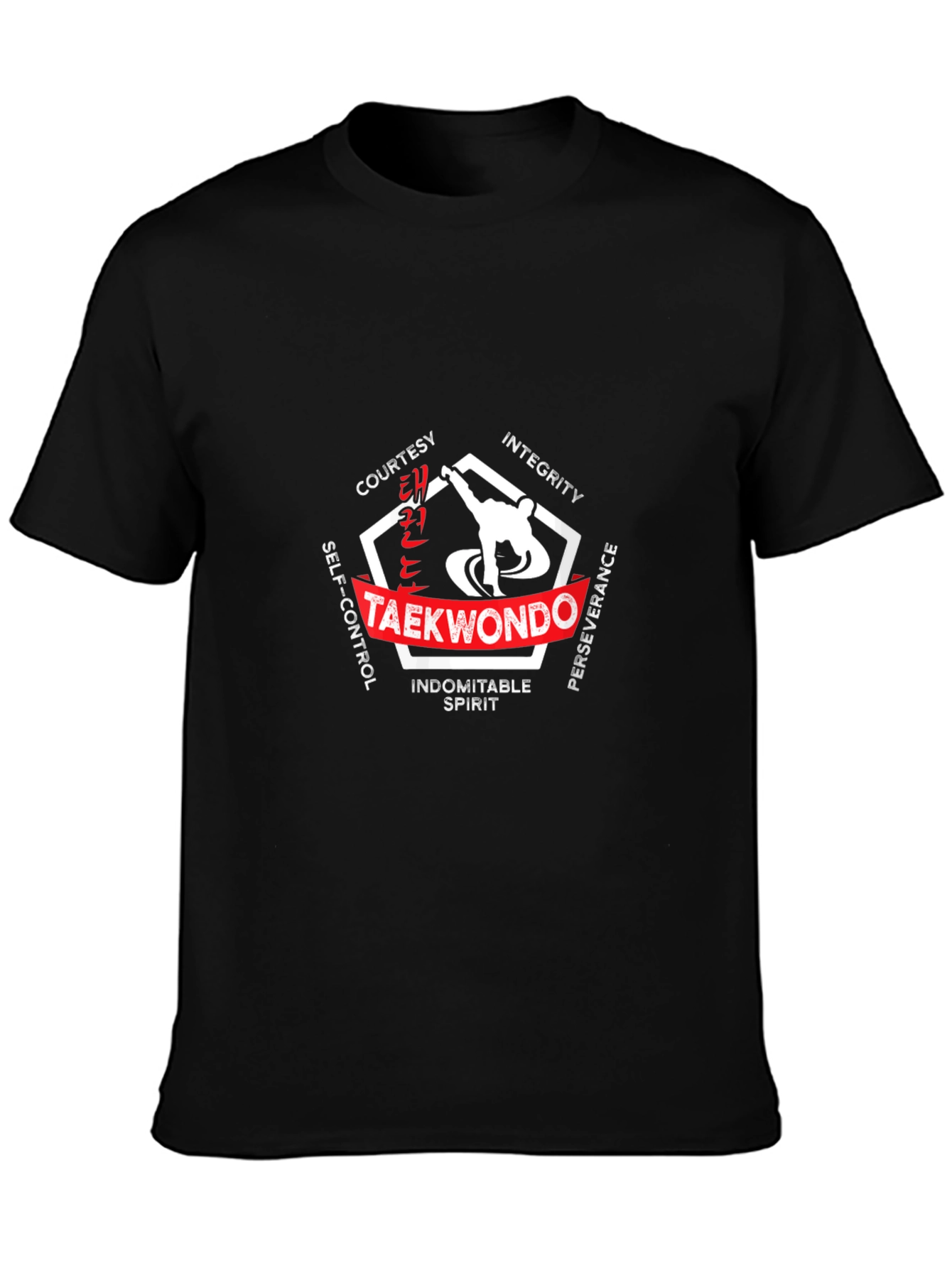 Taekwondo Martial Arts T-Shirt Black