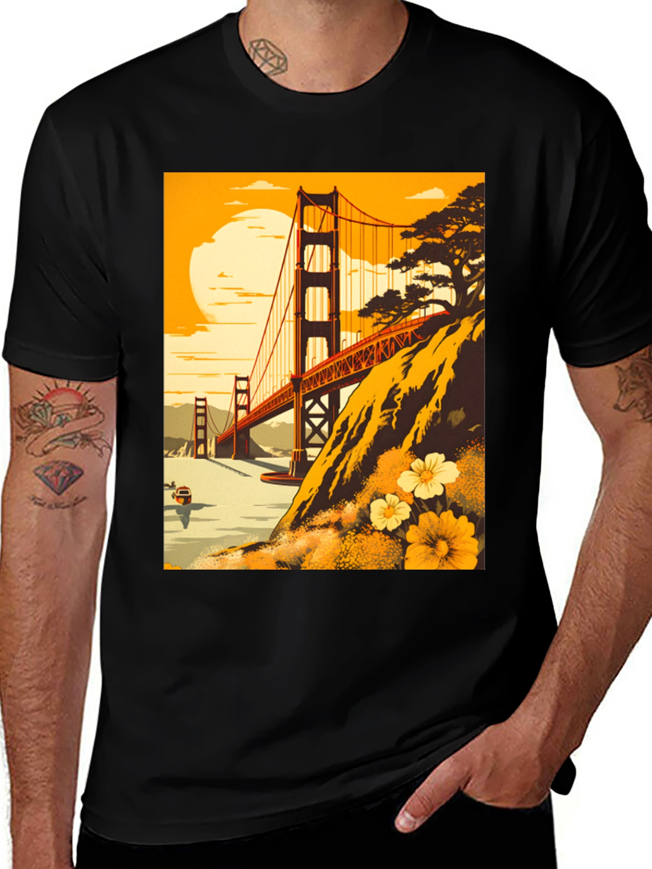 Golden Gate Bridge Graphic Tee