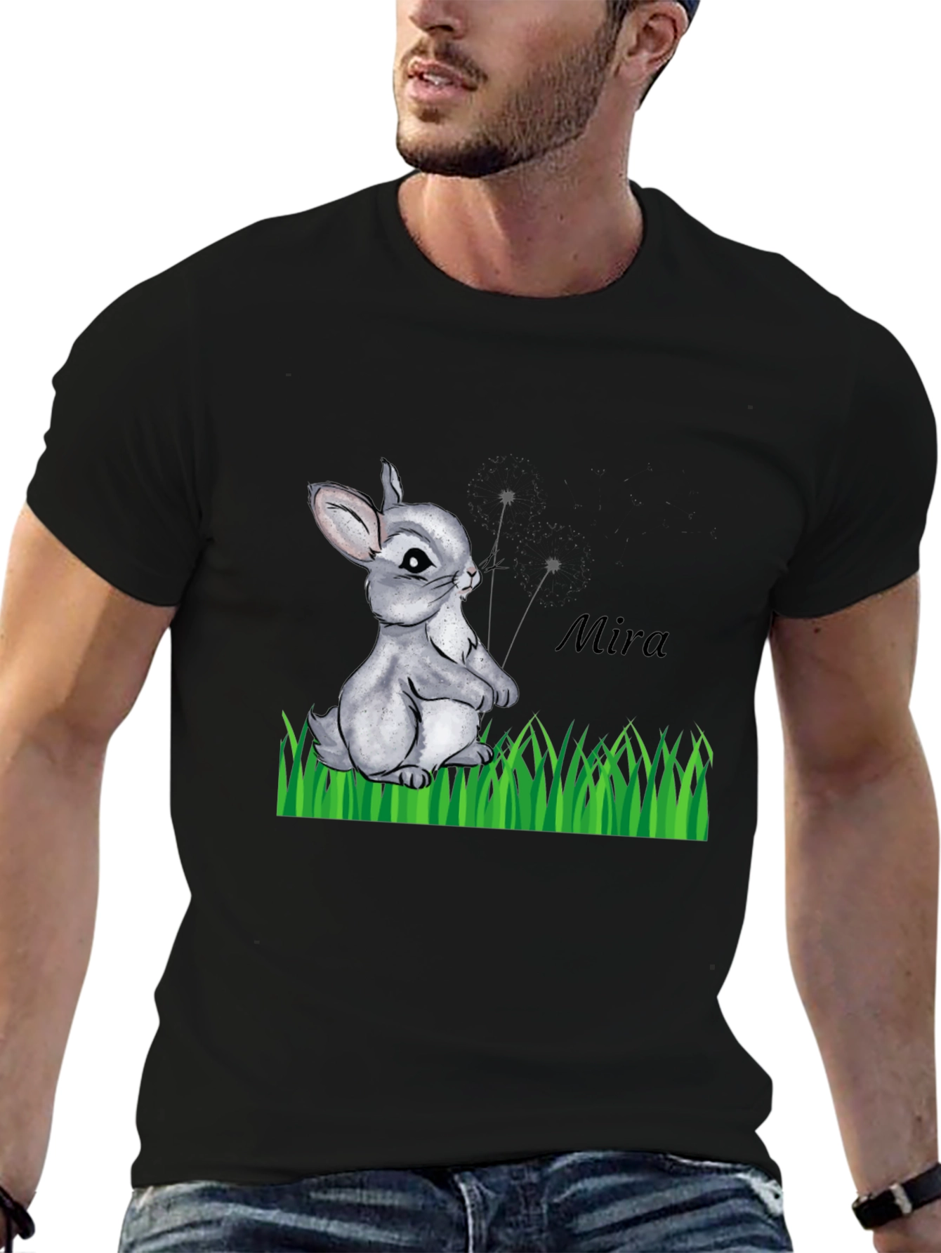 Cute Bunny T-Shirt - Mira Design