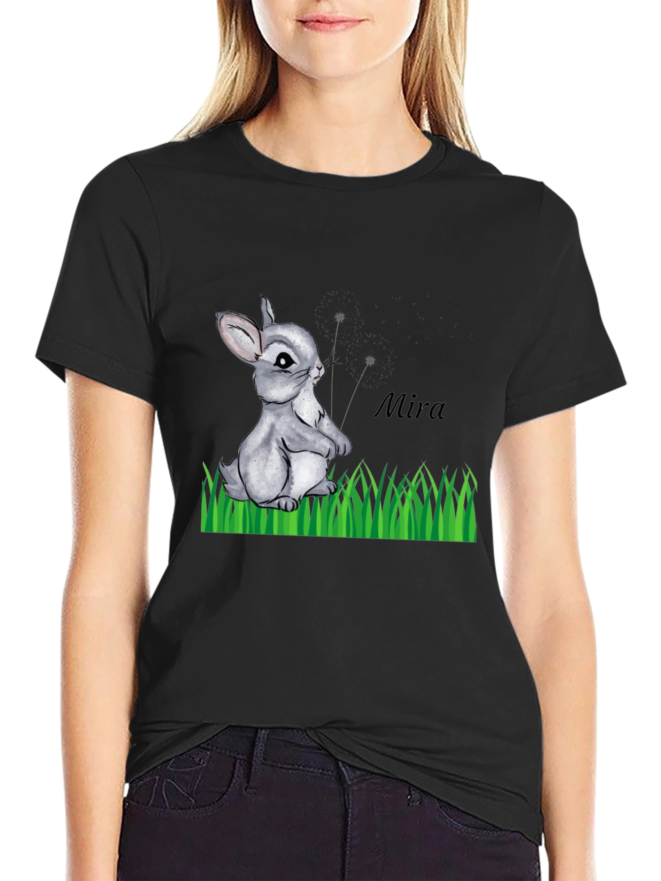 Cute Bunny T-Shirt - Mira Design
