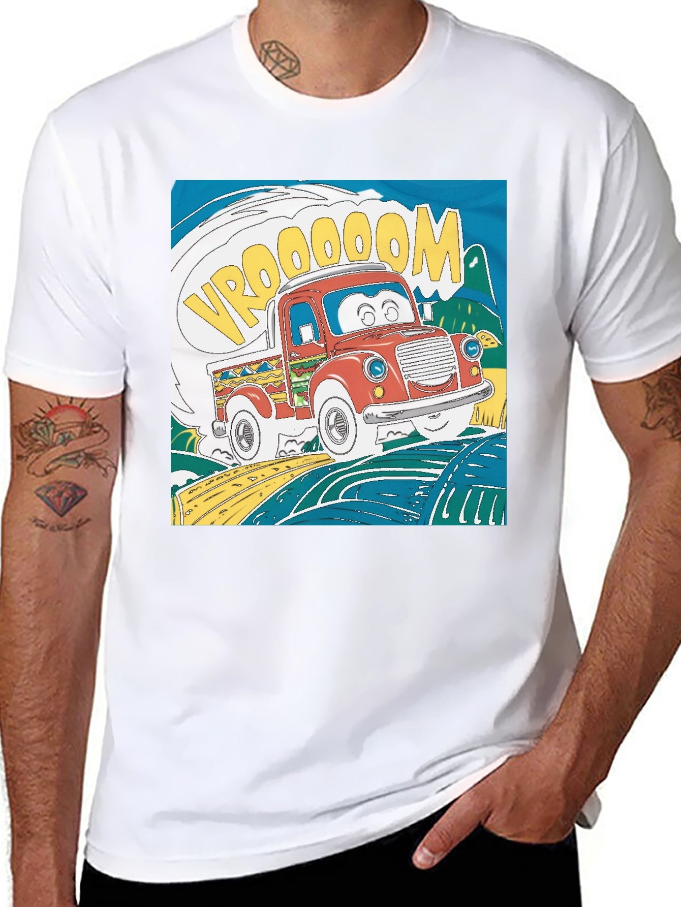 Cartoon Truck Graphic Tee