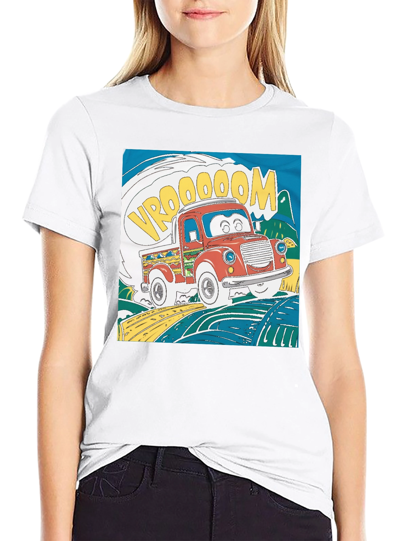 Cartoon Truck Graphic Tee