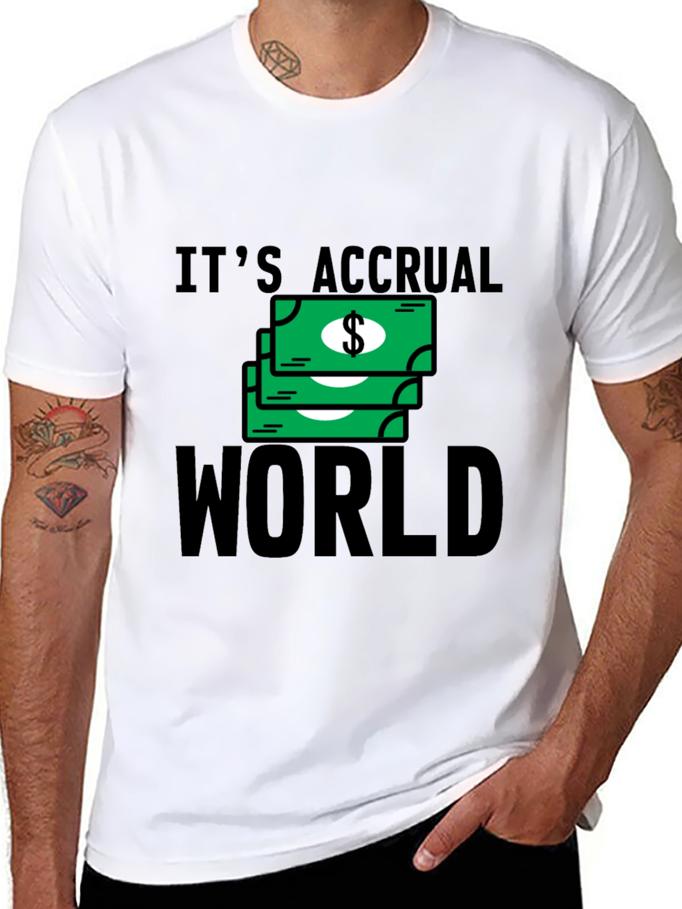 Its Accrual World T-Shirt - Funny Accounting Tee