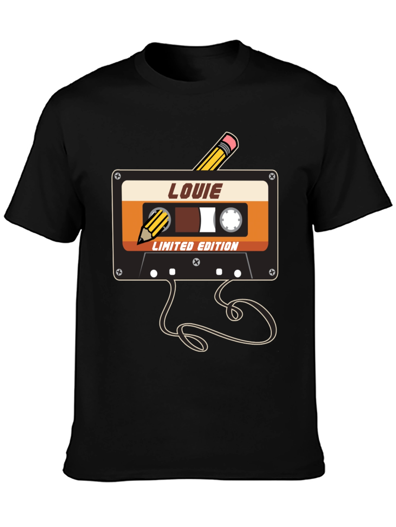 Louie Limited Edition Retro Cassette Tape Graphic Tee