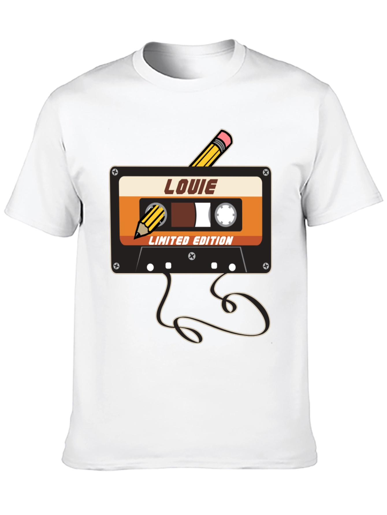 Louie Limited Edition Retro Cassette Tape Graphic Tee