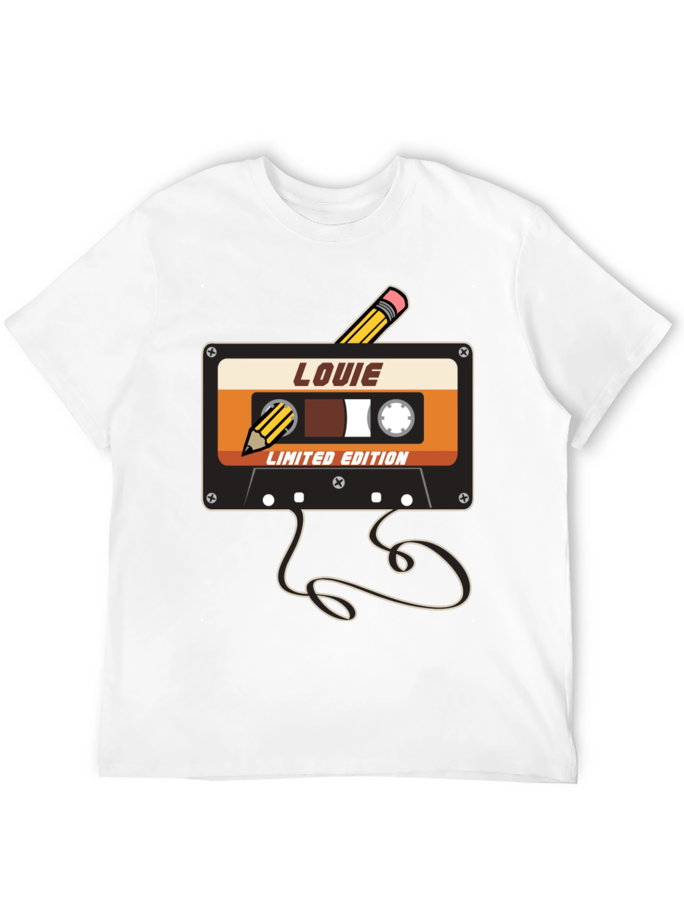 Louie Limited Edition Retro Cassette Tape Graphic Tee