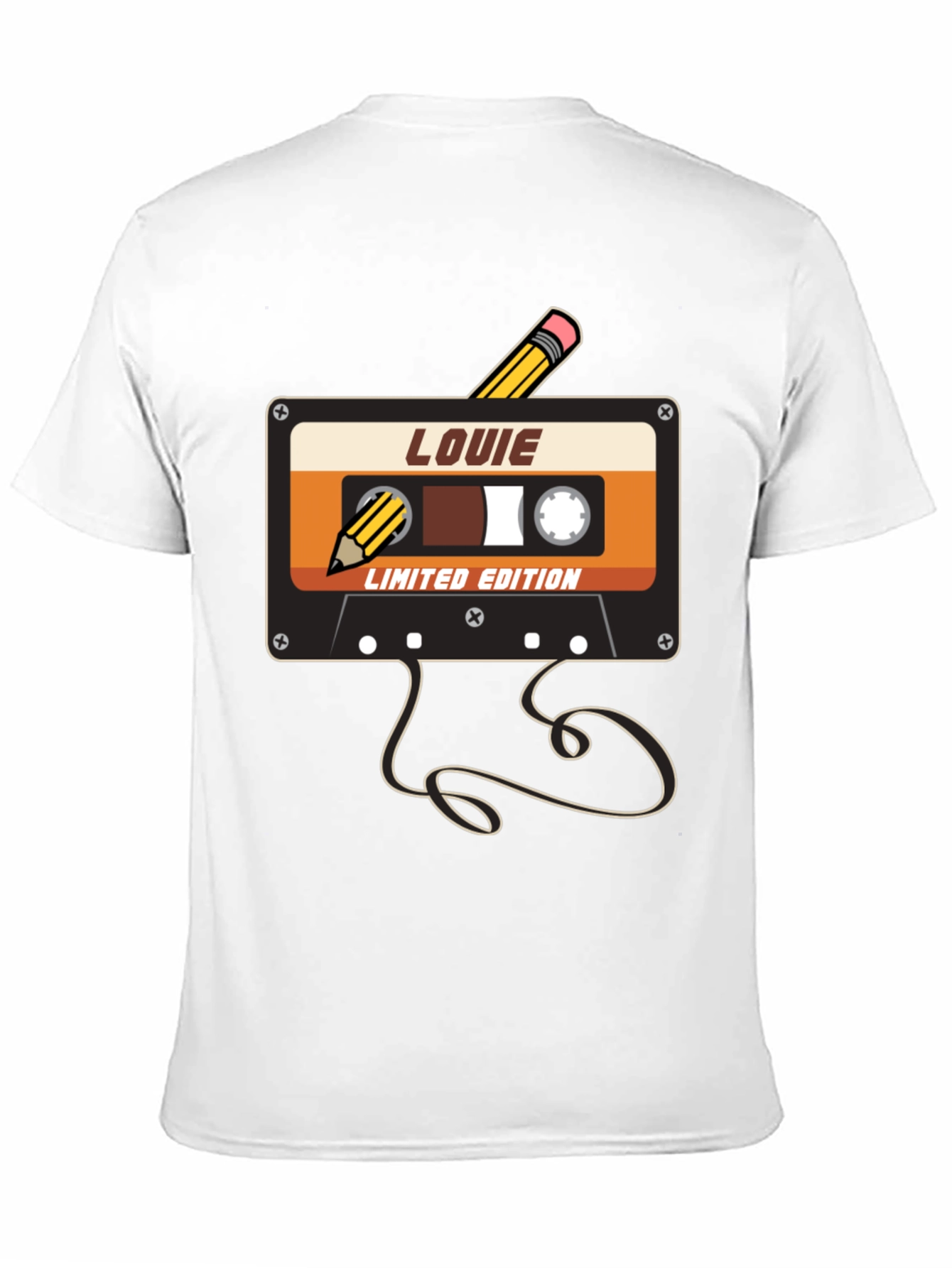 Louie Limited Edition Retro Cassette Tape Graphic Tee