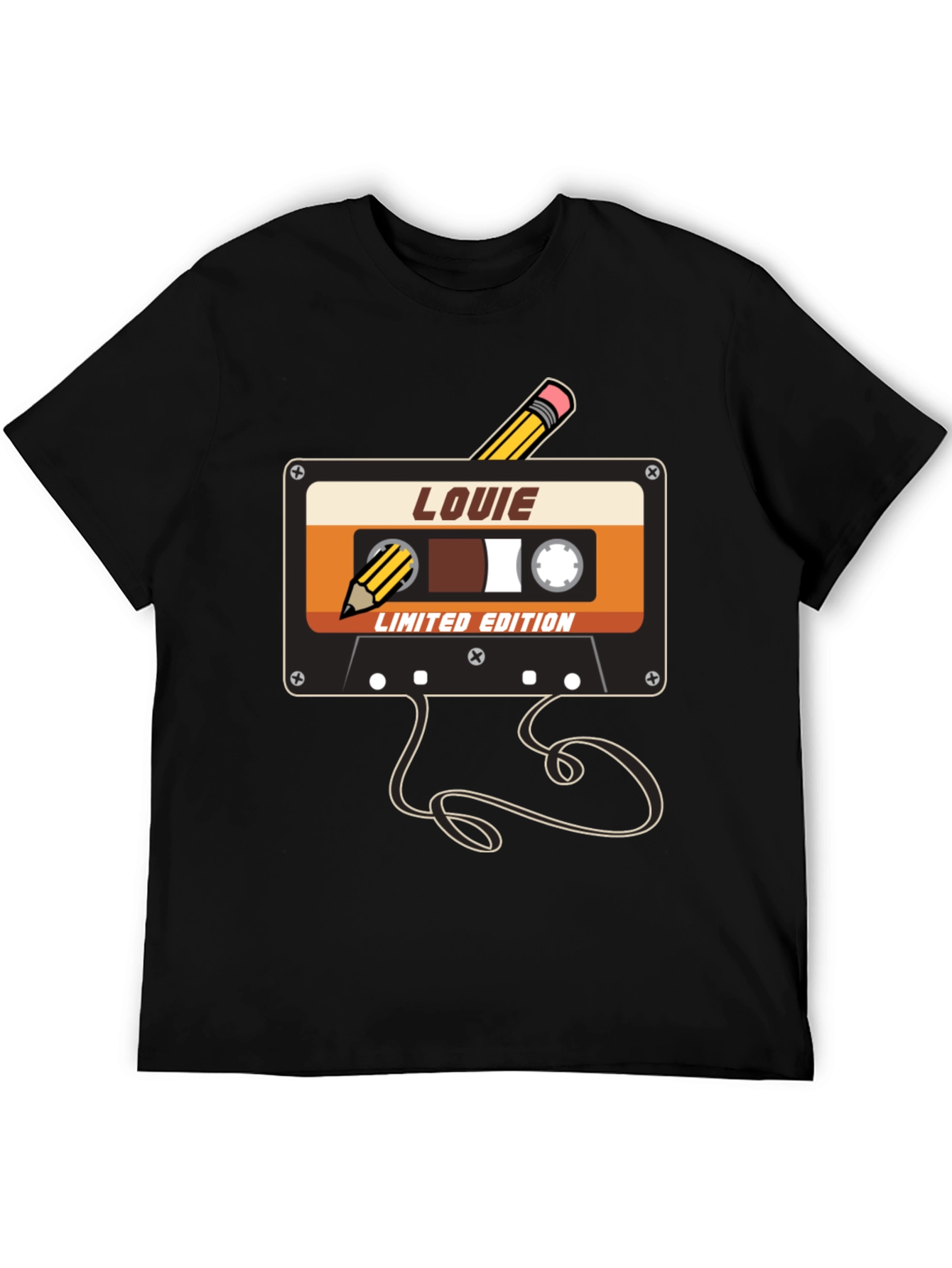 Louie Limited Edition Retro Cassette Tape Graphic Tee