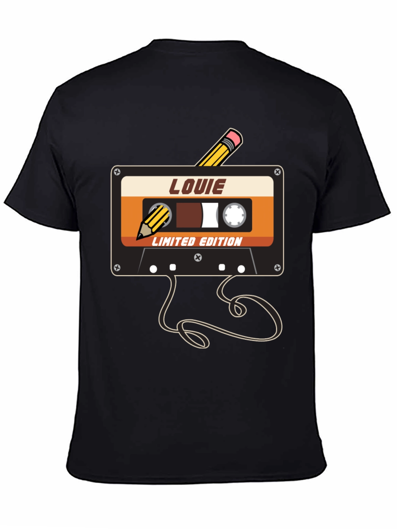 Louie Limited Edition Retro Cassette Tape Graphic Tee