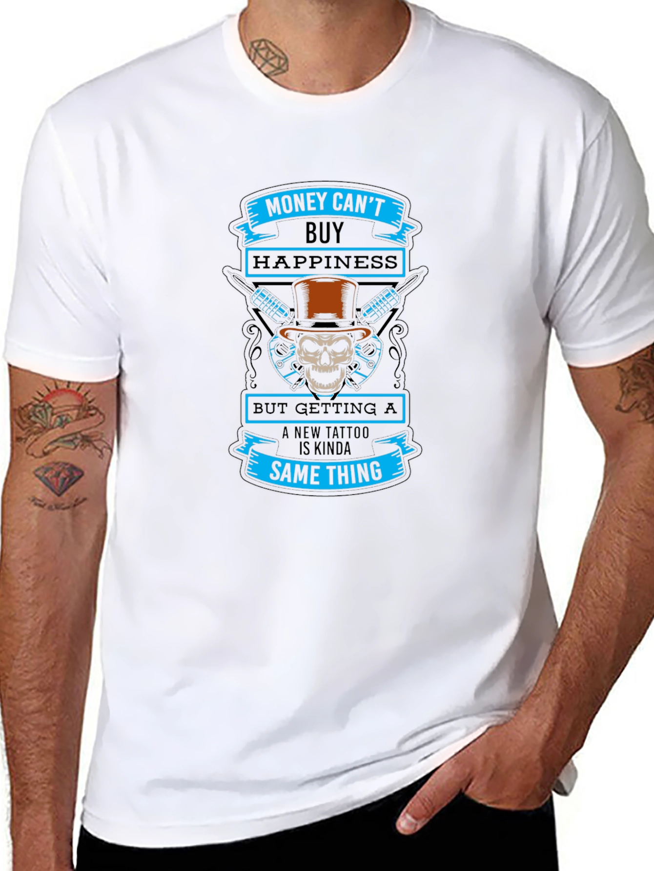 Money Cant Buy Happiness Tattoo T-Shirt