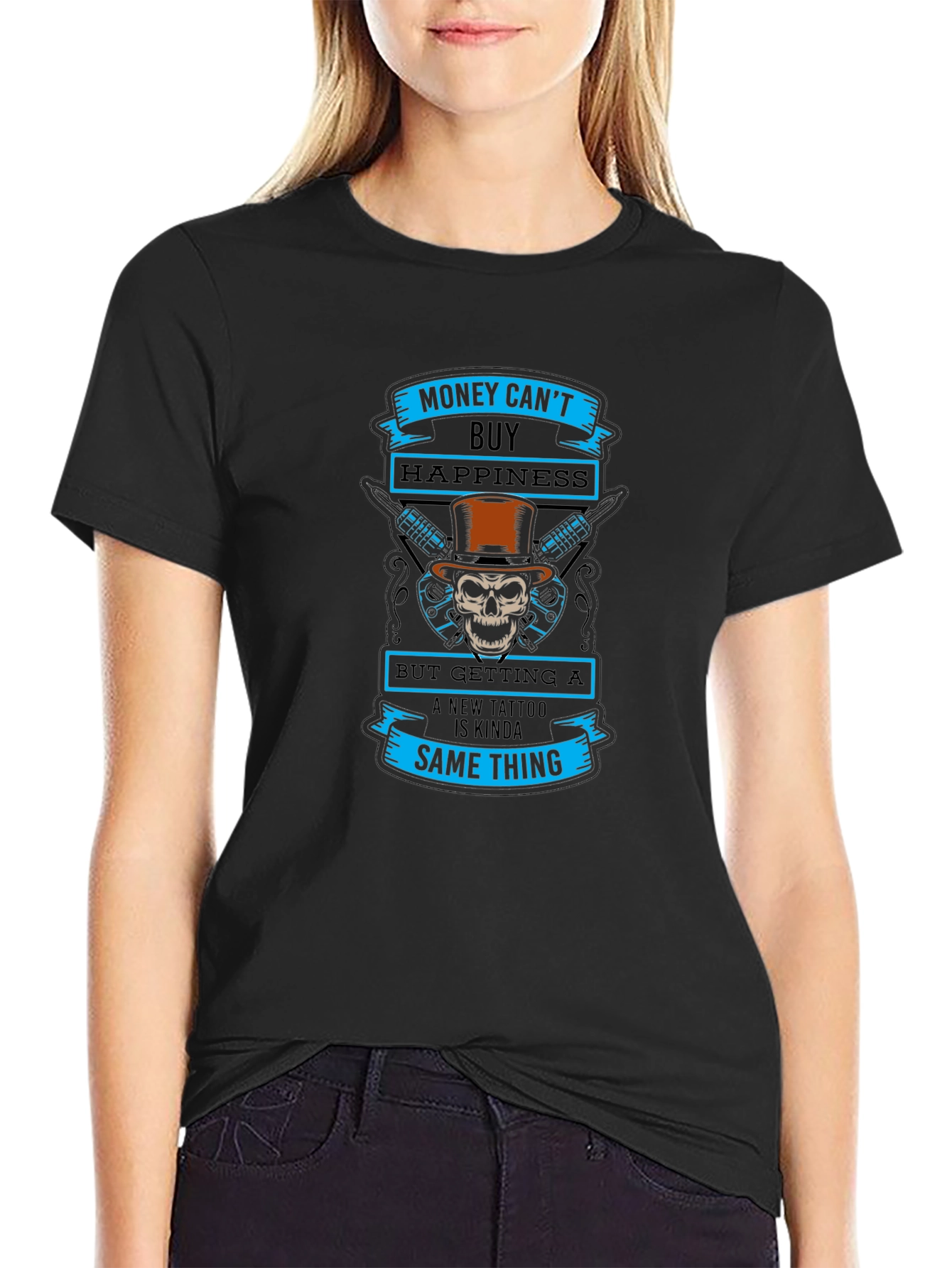 Money Cant Buy Happiness Tattoo T-Shirt