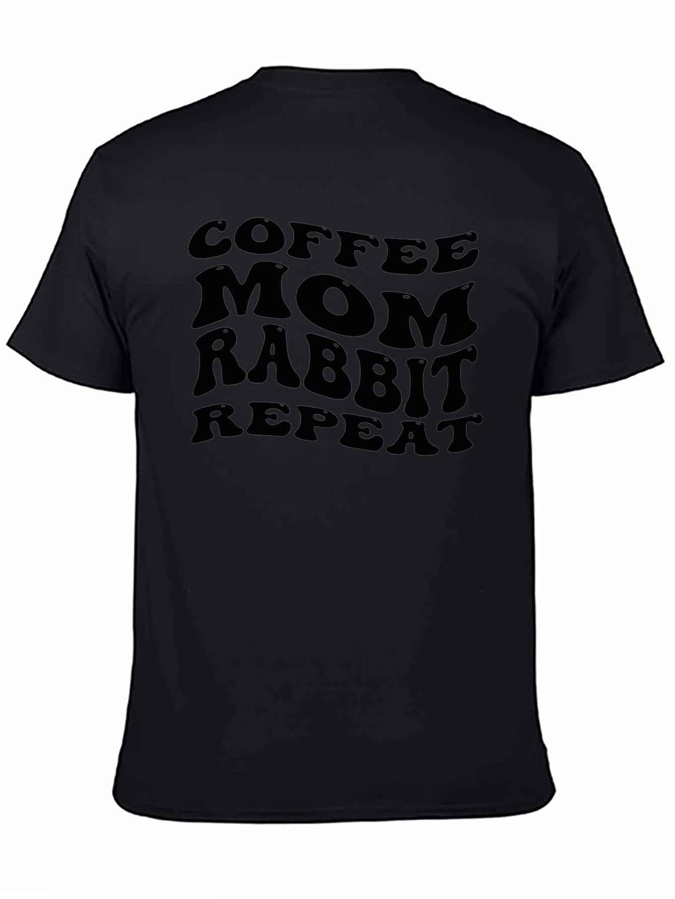 Coffee Mom Rabbit Repeat Graphic Tee