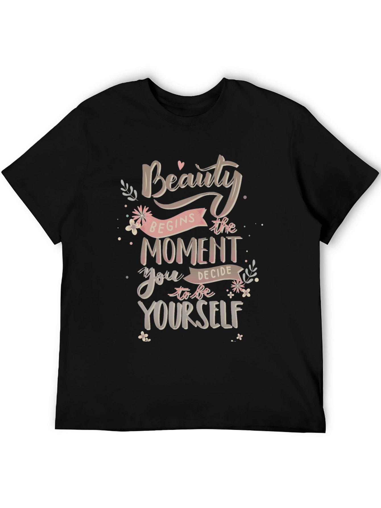 Beauty Begins Yourself Graphic T-Shirt