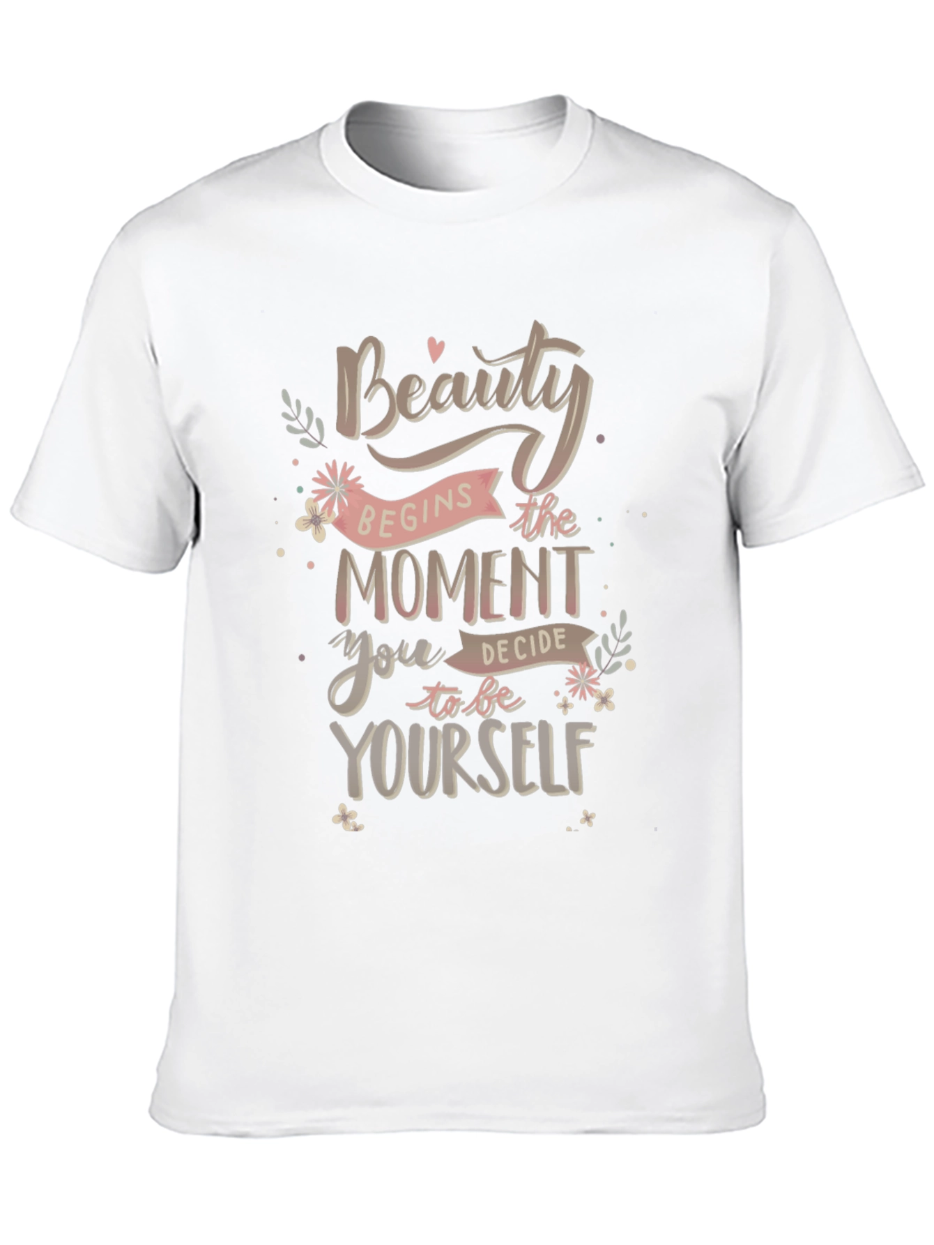 Beauty Begins Yourself Graphic T-Shirt
