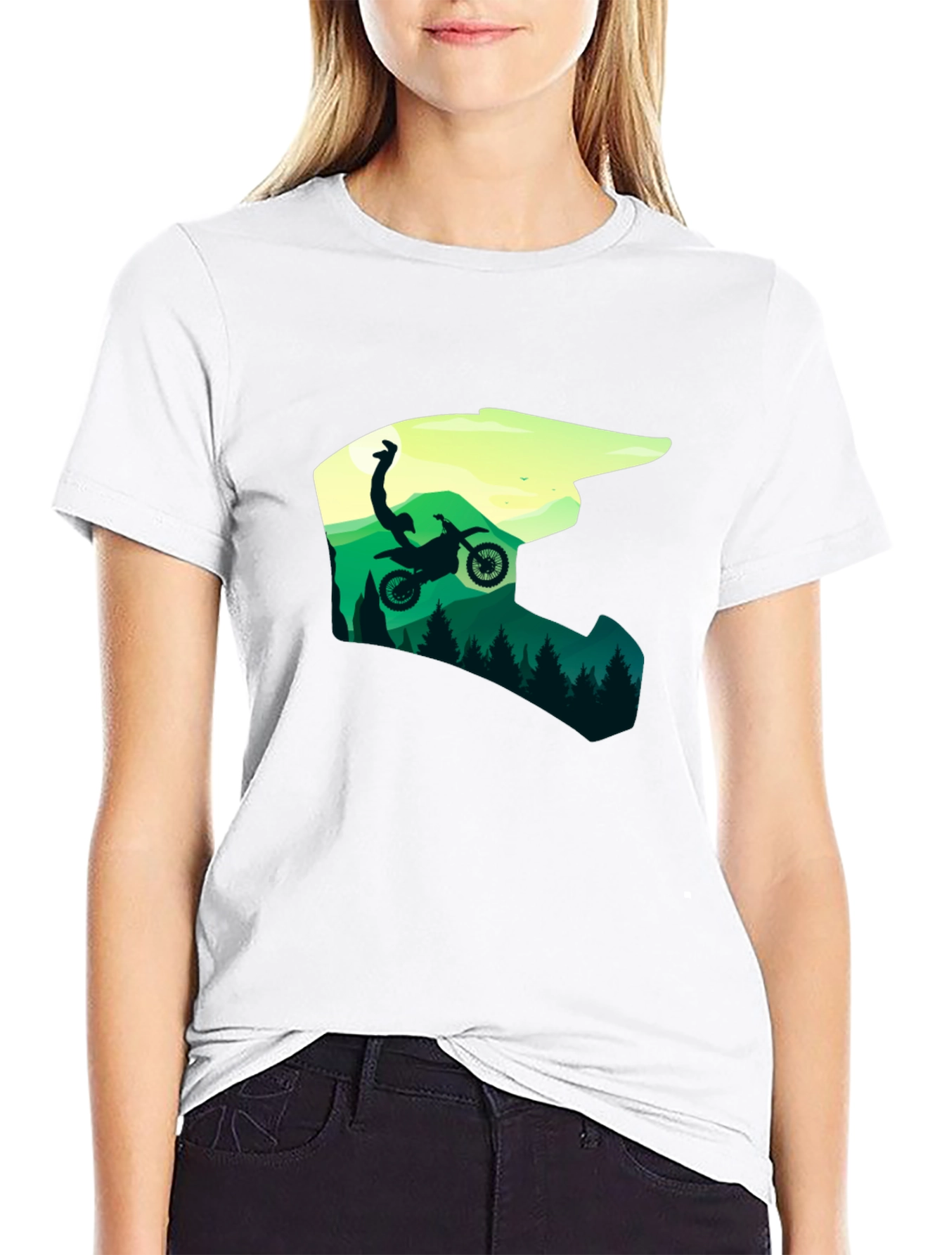 Motocross Helmet T-Shirt - Extreme Sport