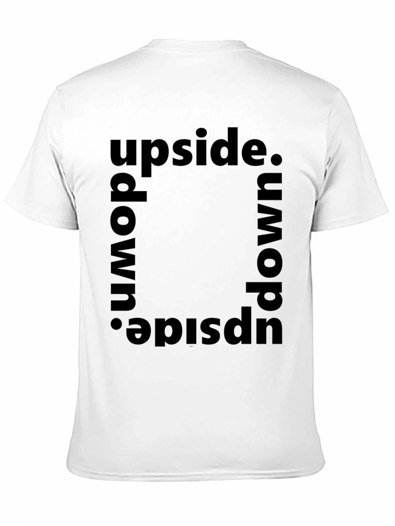 Upside Down Graphic Tee - Trendy Statement Shirt