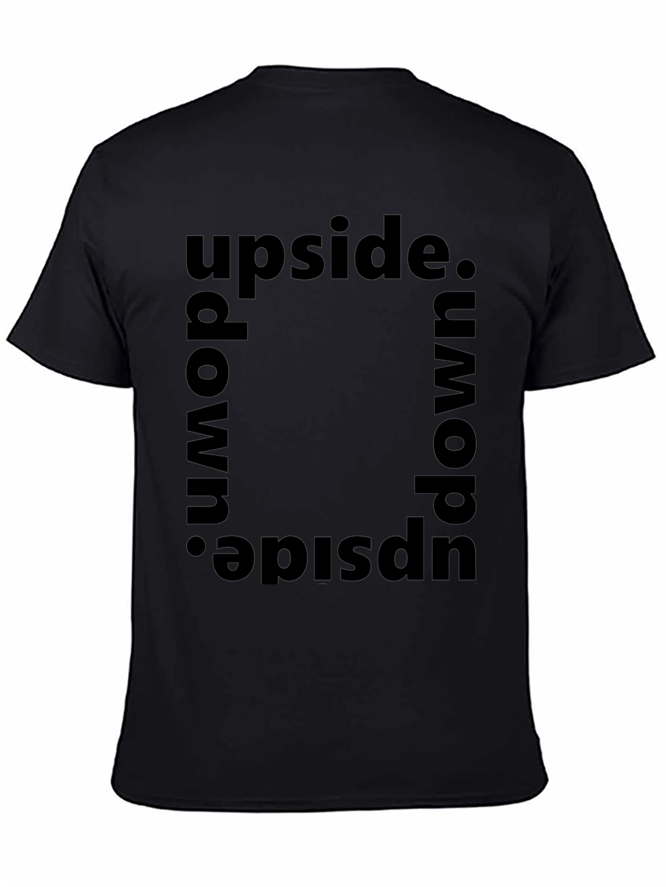 Upside Down Graphic Tee - Trendy Statement Shirt