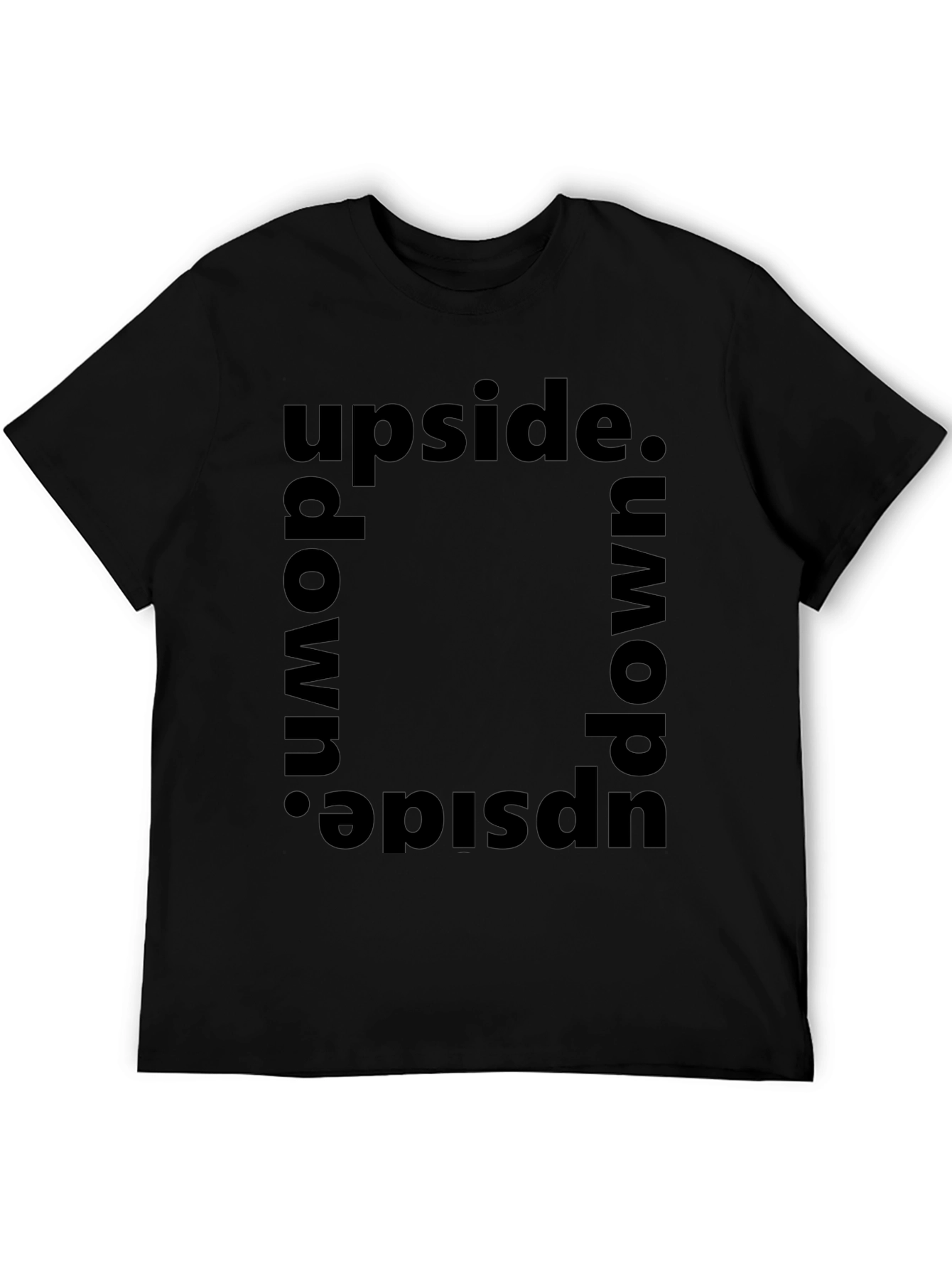 Upside Down Graphic Tee - Trendy Statement Shirt