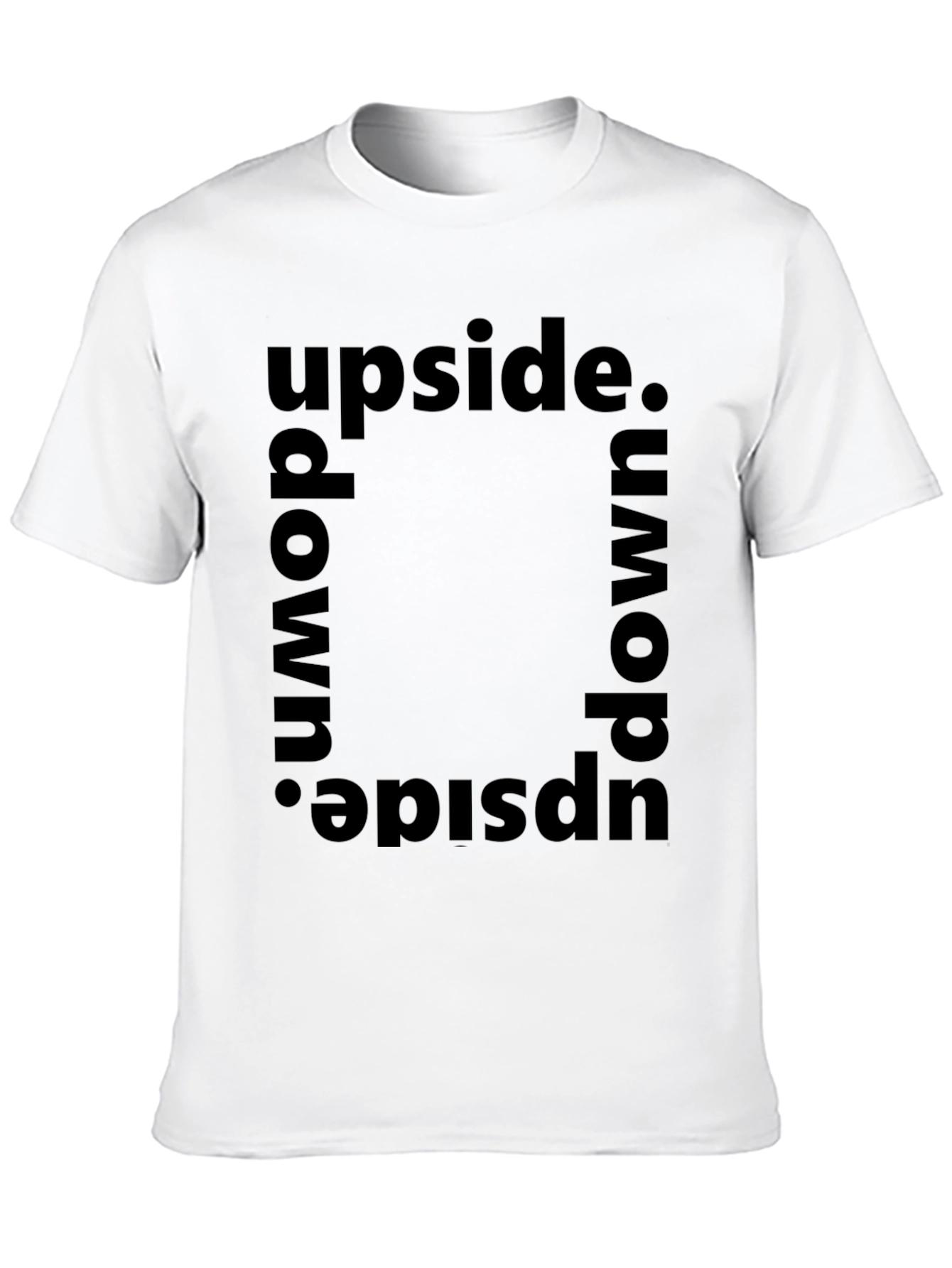 Upside Down Graphic Tee - Trendy Statement Shirt