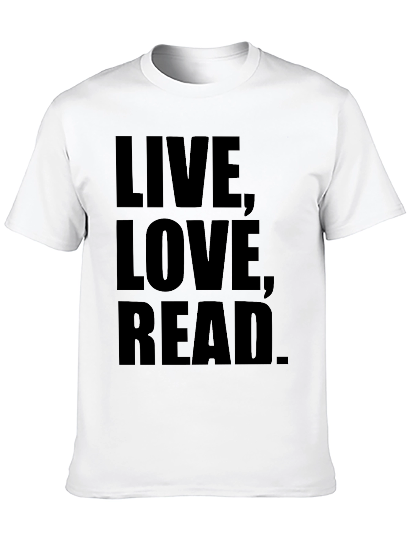 Live Love Read Black Graphic T-Shirt