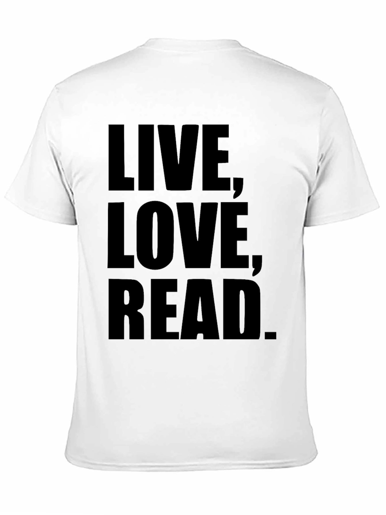 Live Love Read Black Graphic T-Shirt
