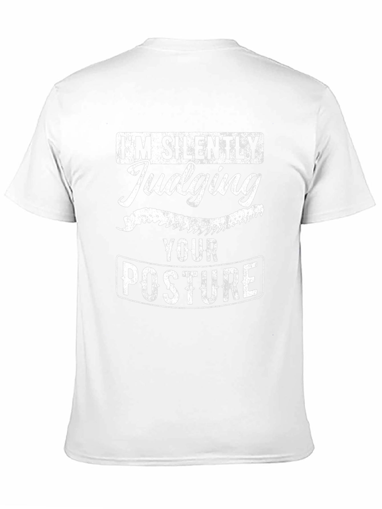 Silently Judging Your Posture Black Graphic Tee