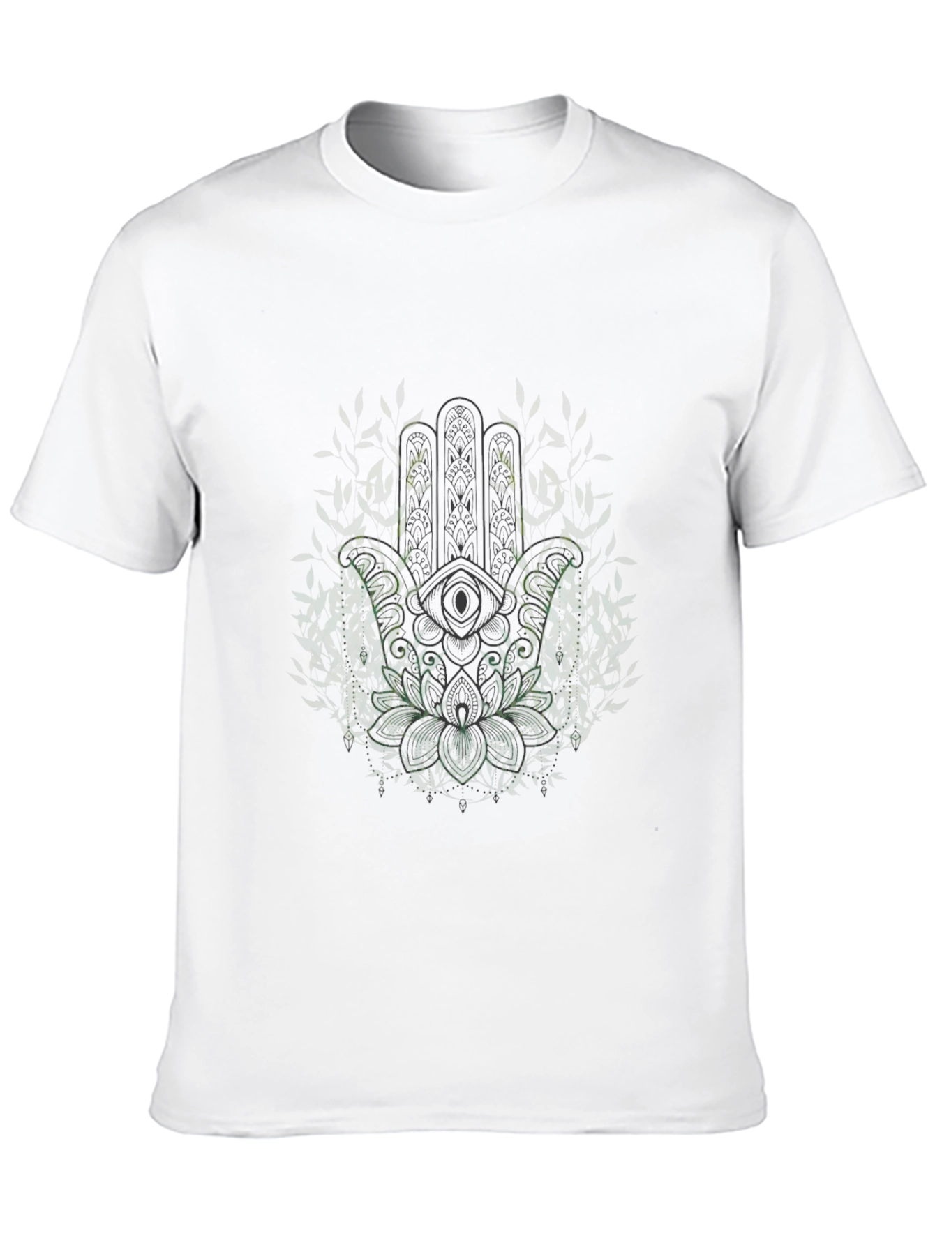 Hamsa Hand Graphic Tee - Mens Black T-Shirt