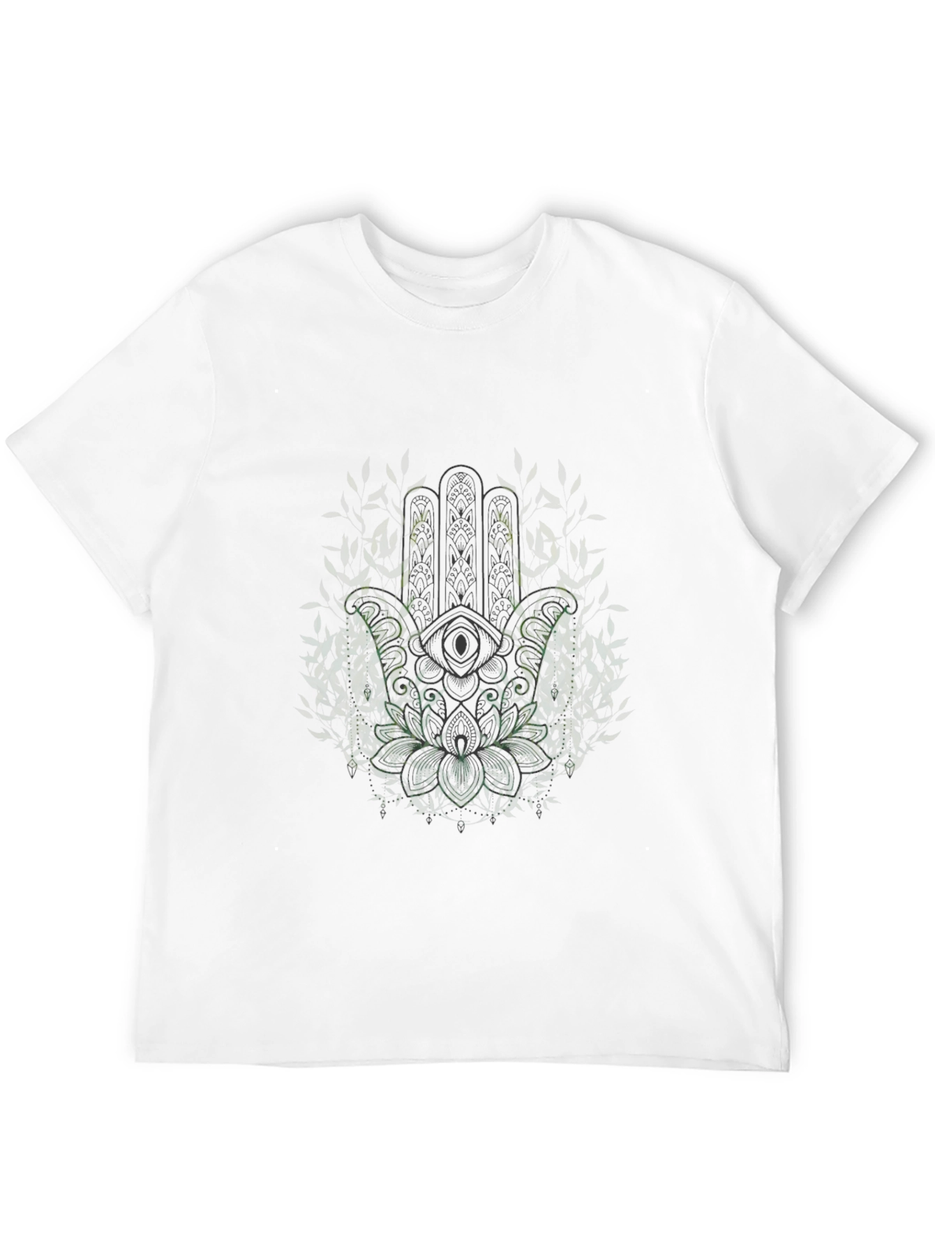 Hamsa Hand Graphic Tee - Mens Black T-Shirt