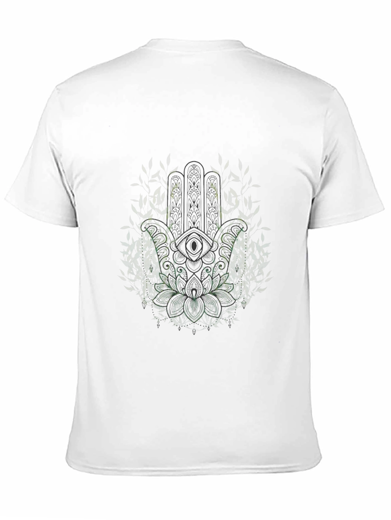 Hamsa Hand Graphic Tee - Mens Black T-Shirt