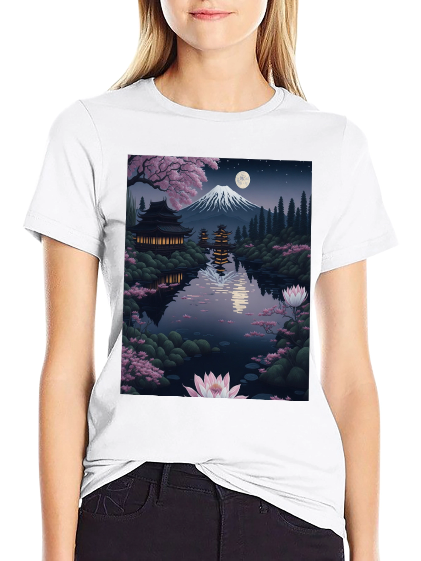 Scenic Japanese Temple T-Shirt