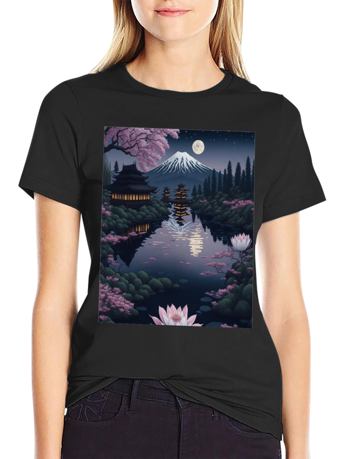Scenic Japanese Temple T-Shirt