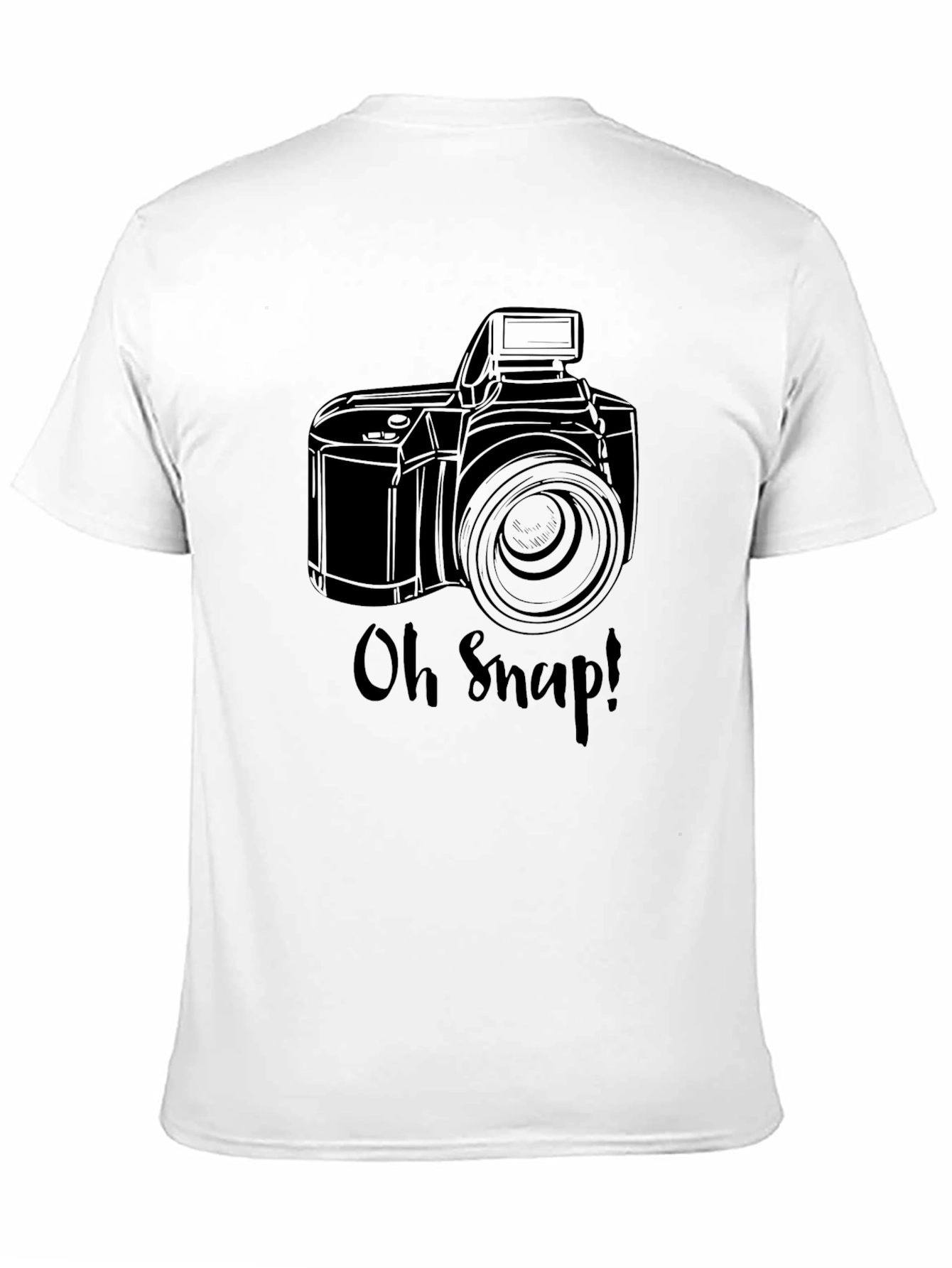 Oh Snap! Camera Graphic Black T-Shirt