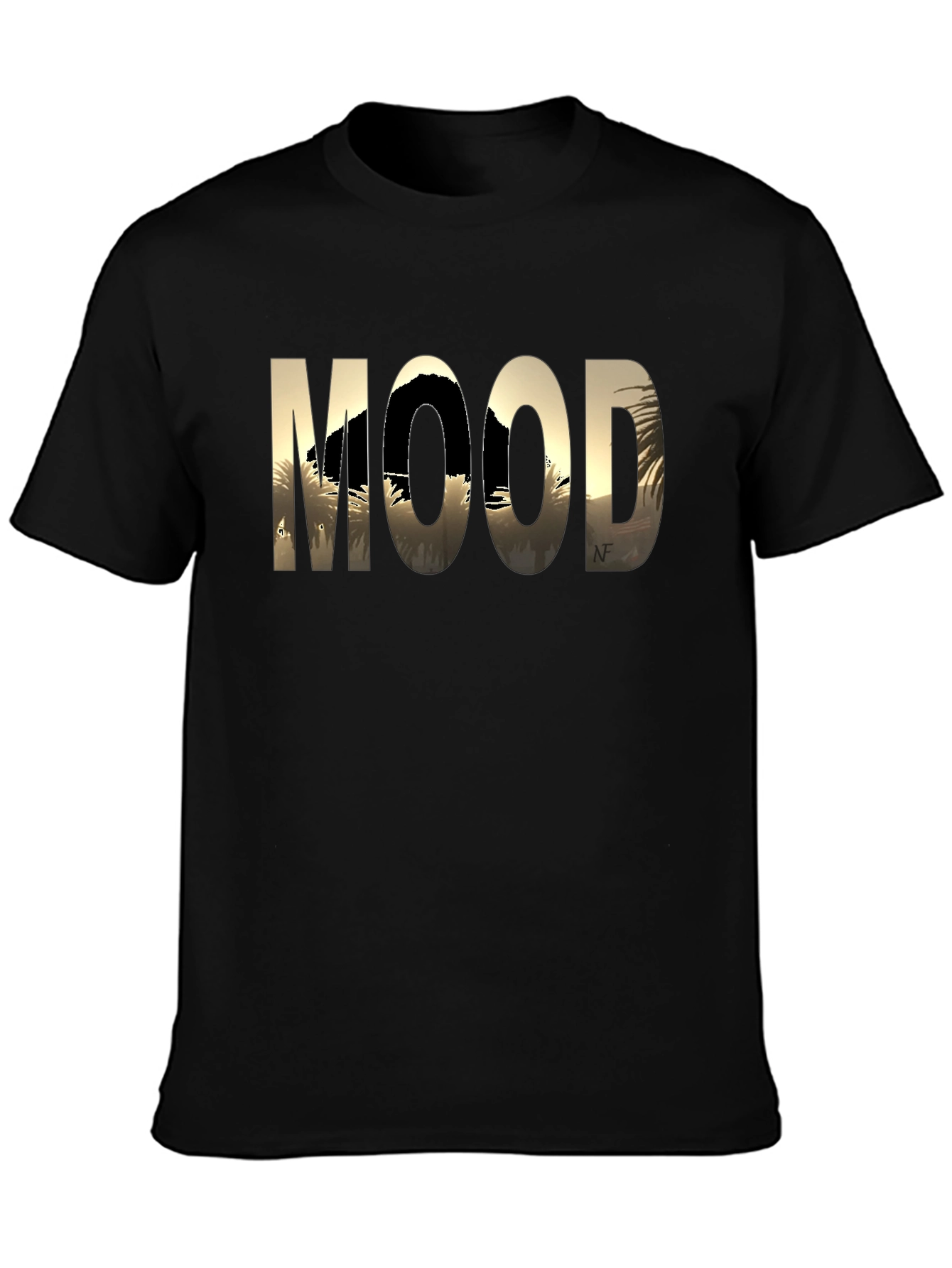 Mood Graphic Tee - Black Cotton Comfort