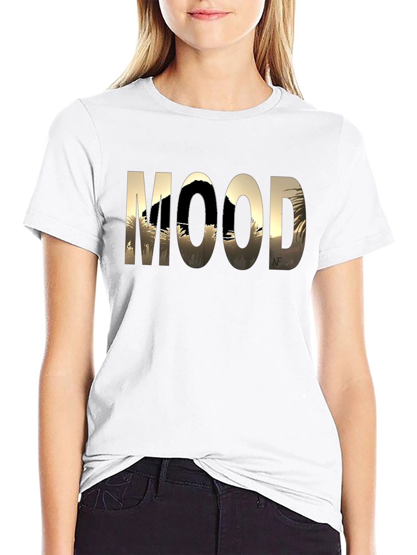 Mood Graphic Tee - Black Cotton Comfort