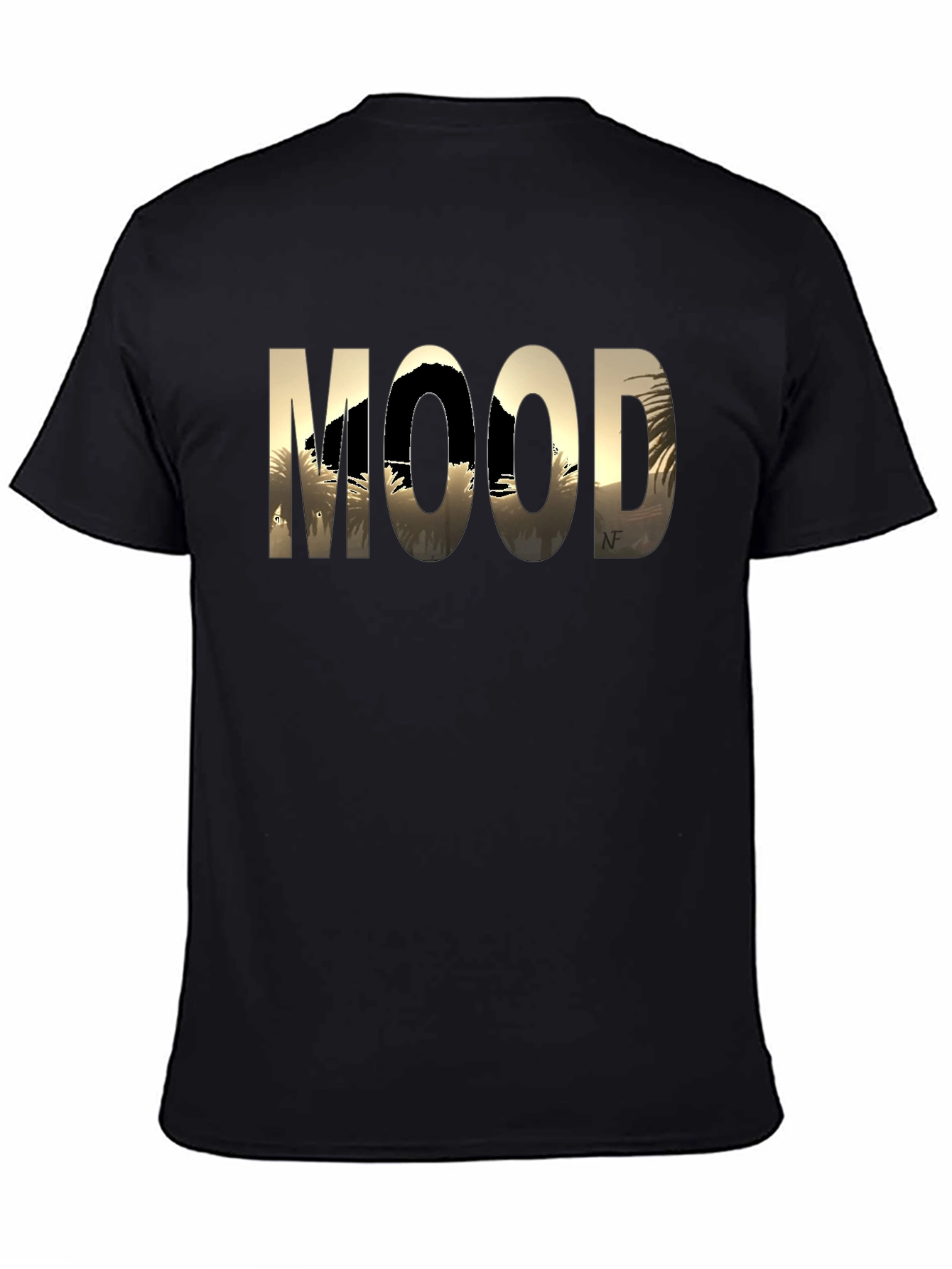 Mood Graphic Tee - Black Cotton Comfort