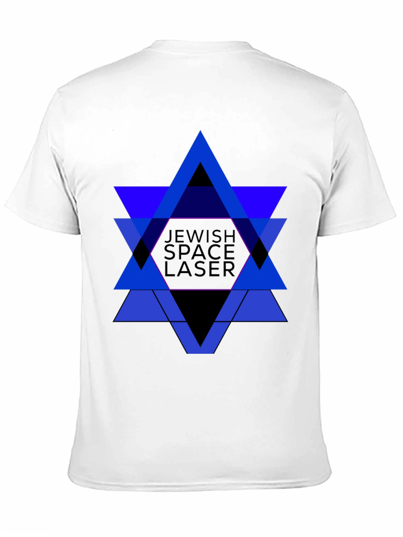 Jewish Space Laser Graphic Tee - Black Cotton Shirt
