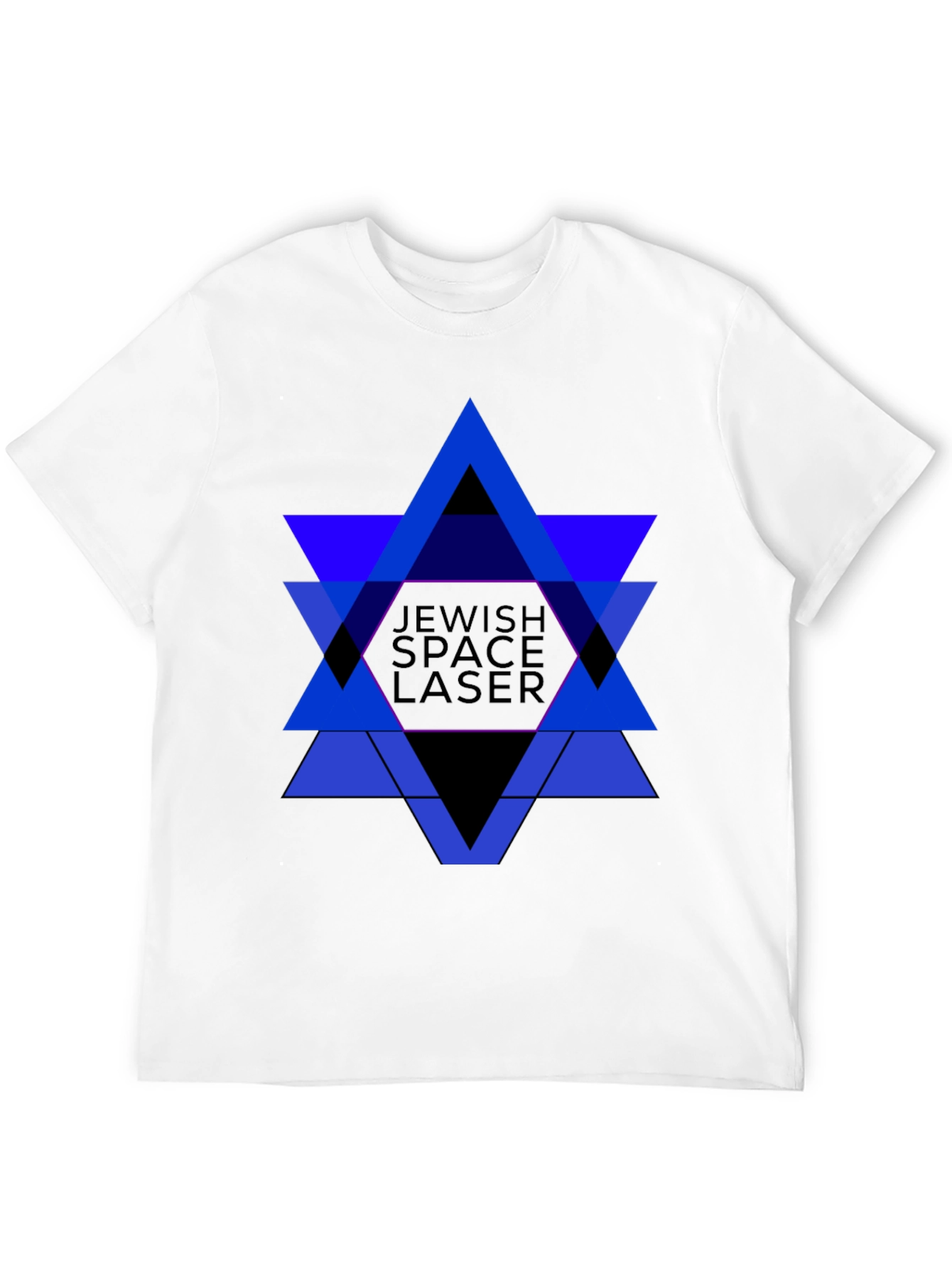 Jewish Space Laser Graphic Tee - Black Cotton Shirt