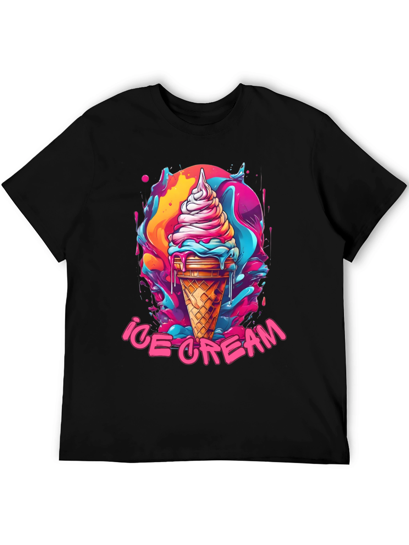 Ice Cream Graphic Tee - Fun Summer Design