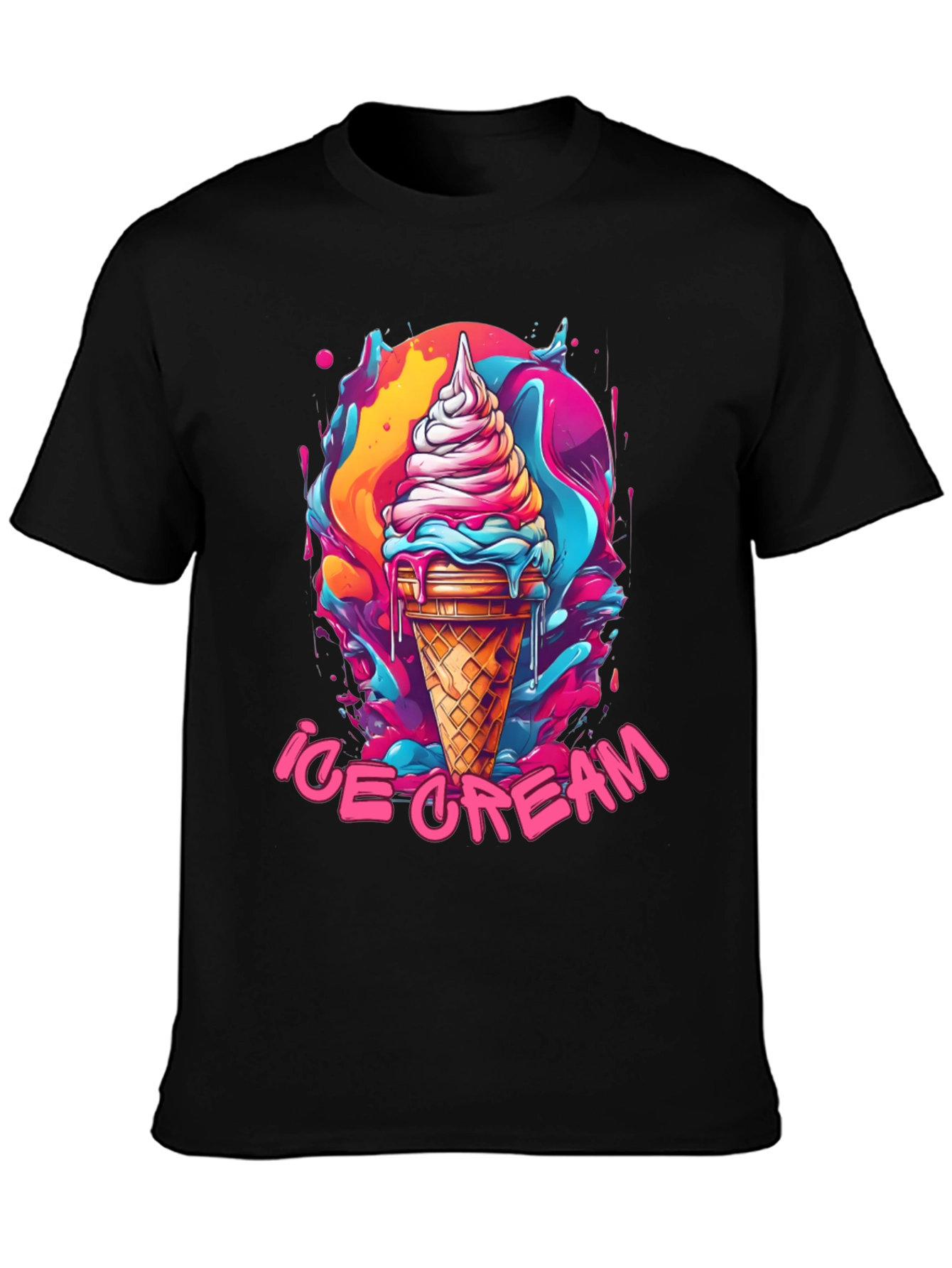 Ice Cream Graphic Tee - Fun Summer Design