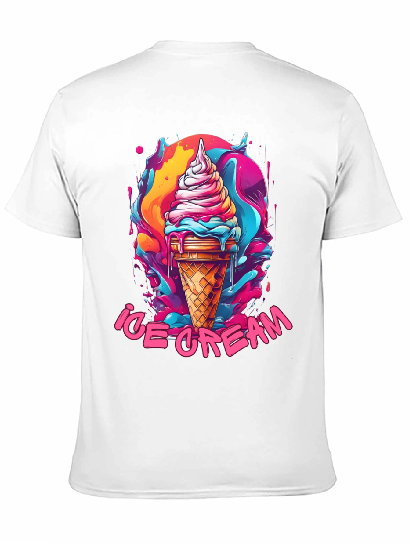 Ice Cream Graphic Tee - Fun Summer Design