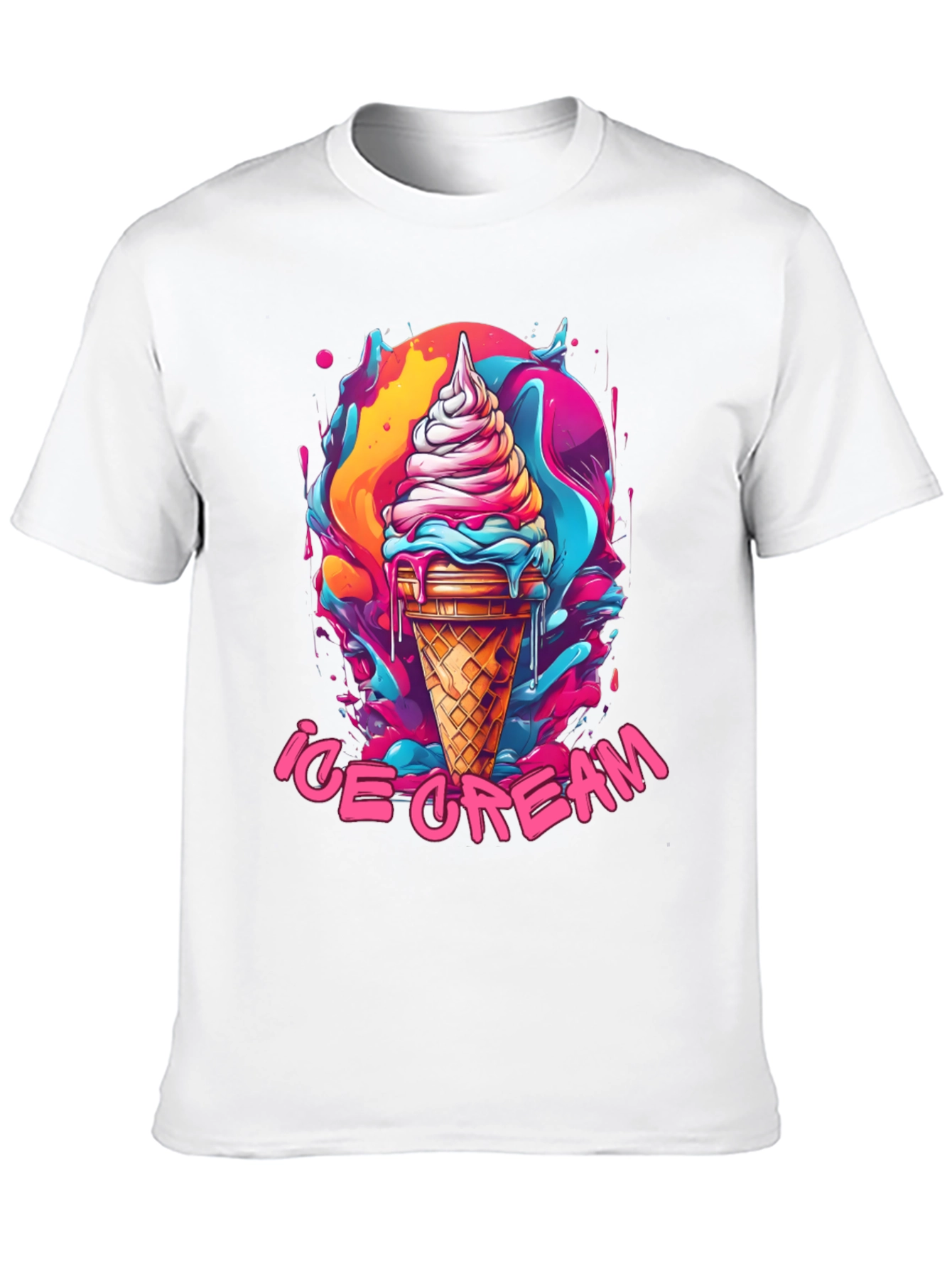 Ice Cream Graphic Tee - Fun Summer Design