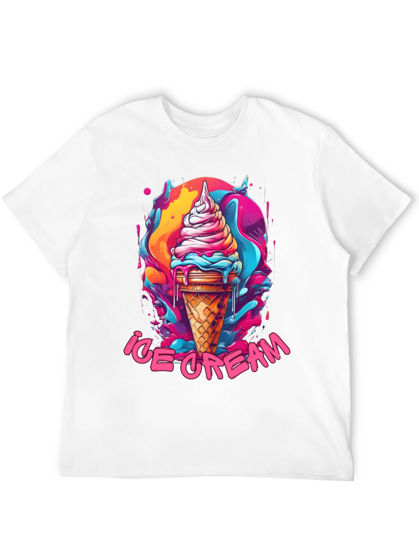 Ice Cream Graphic Tee - Fun Summer Design