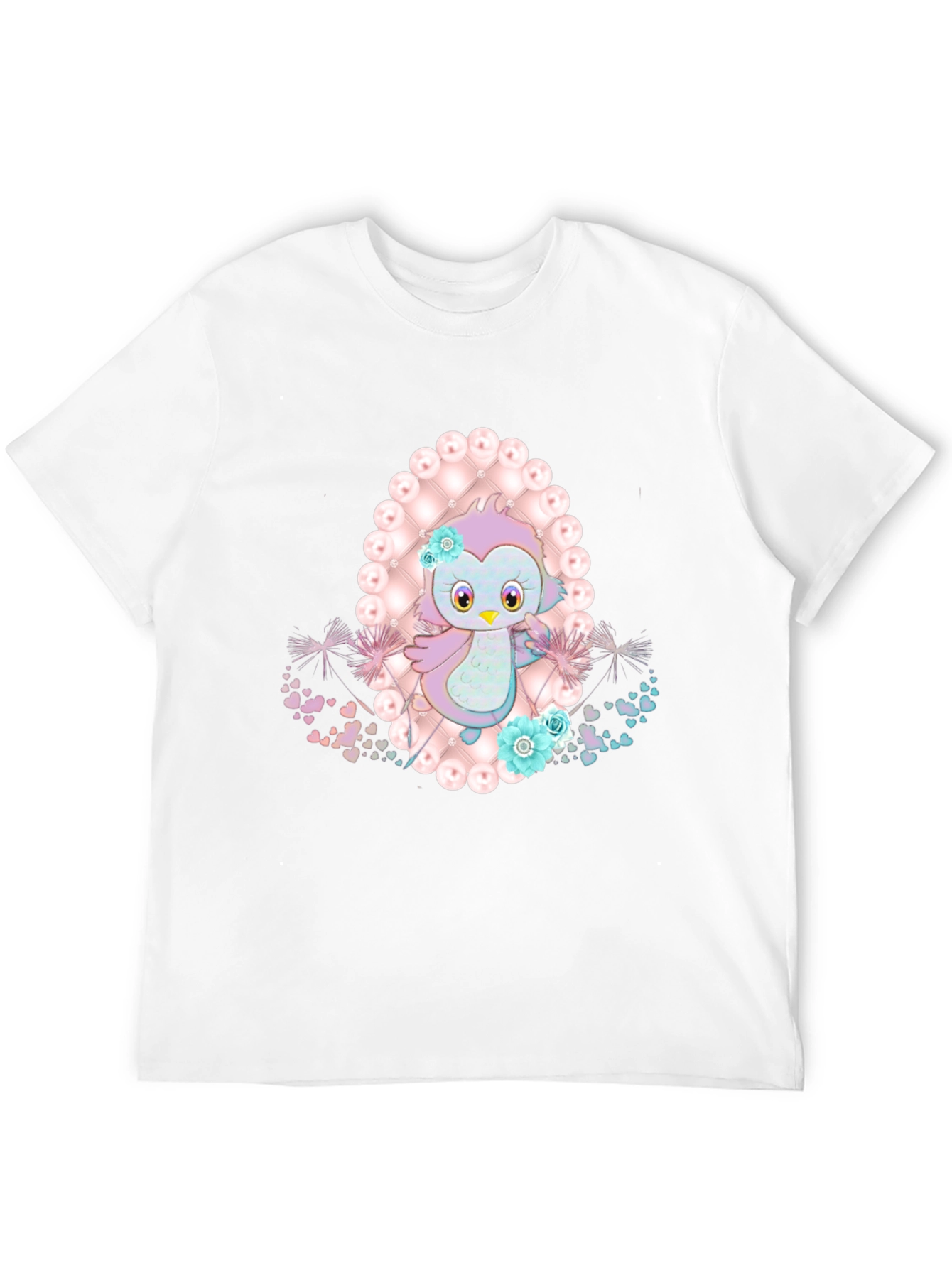 Cute Cartoon Bird Graphic Tee - Stylish Black T-Shirt