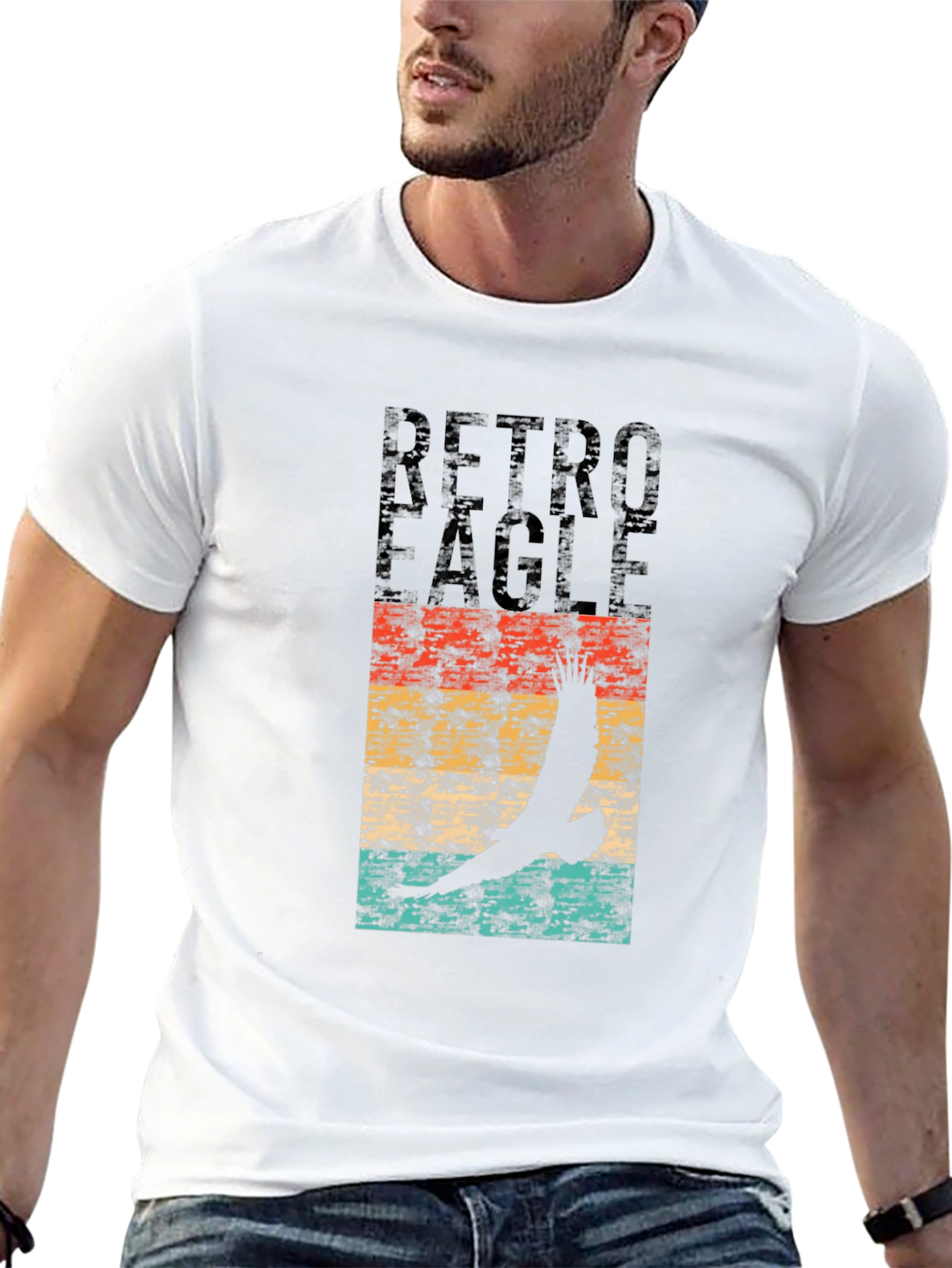 Retro Eagle Graphic T-Shirt