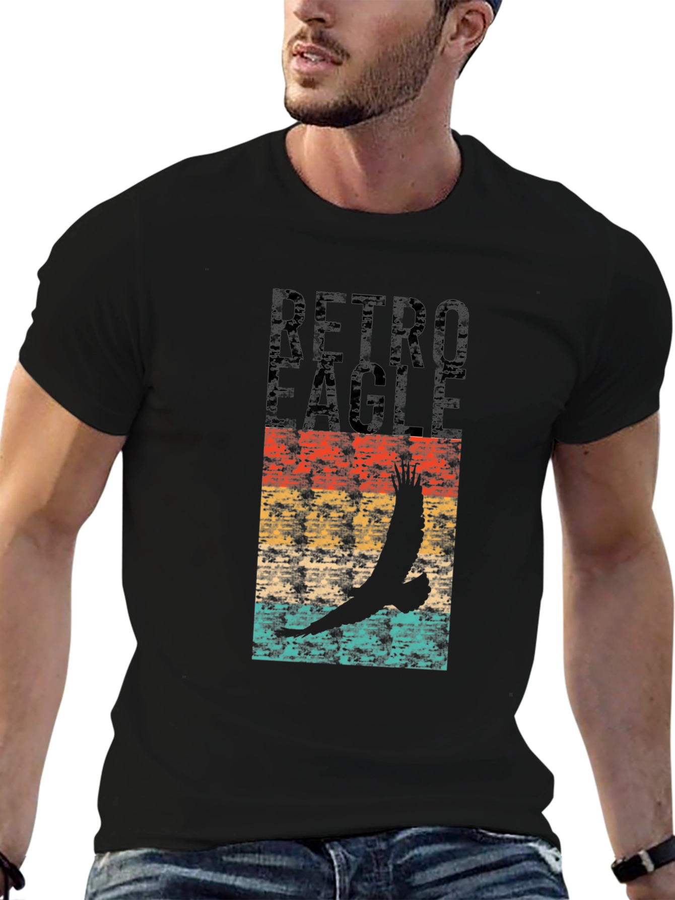 Retro Eagle Graphic T-Shirt